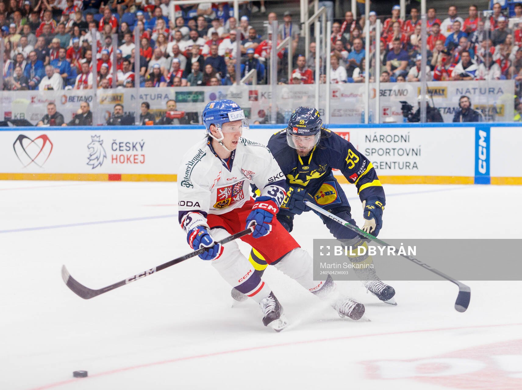 Jan Kostalek of Czech Republic and Linus Johansson of Sweden
