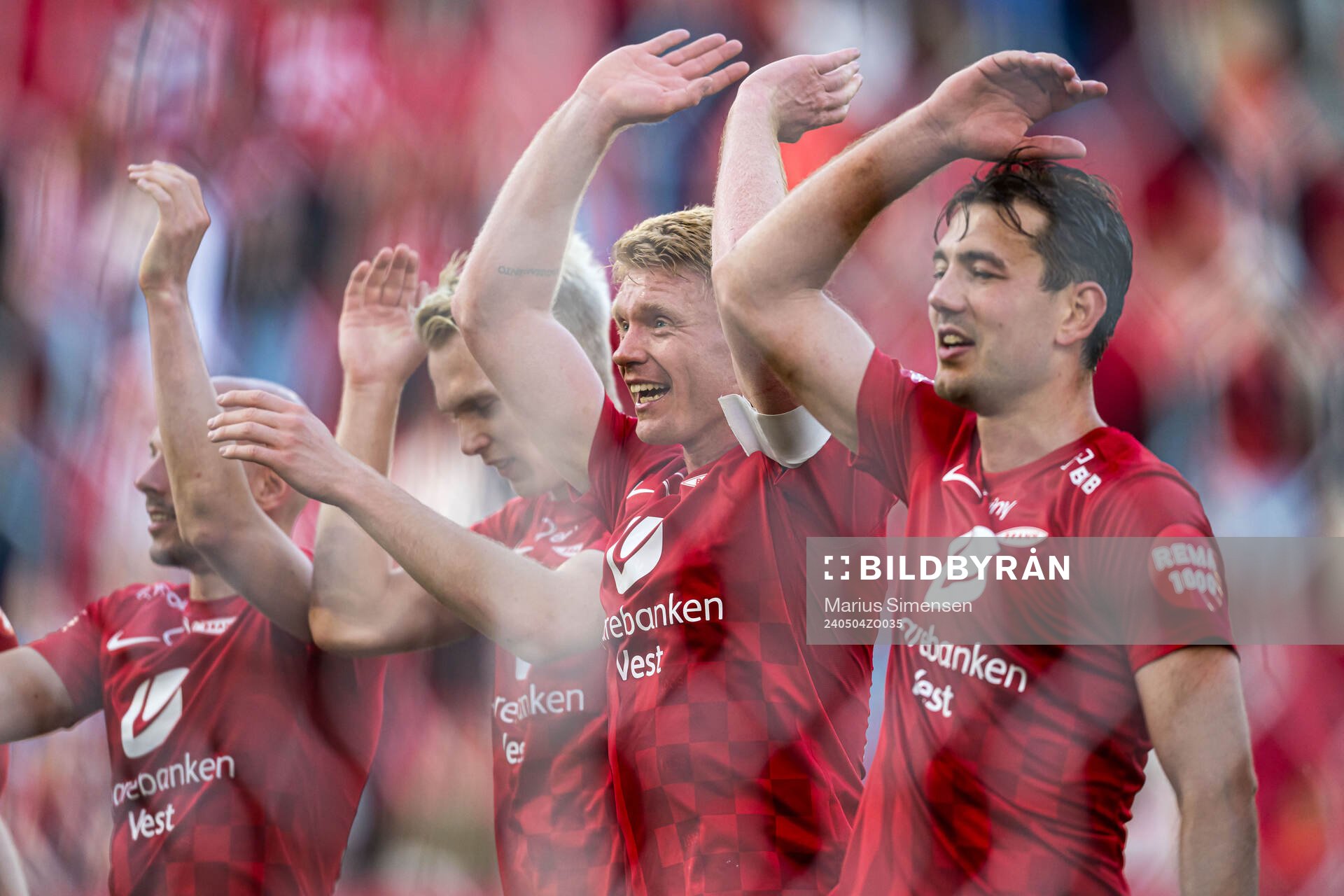 Sivert Heltne Nilsen of Brann celebrates