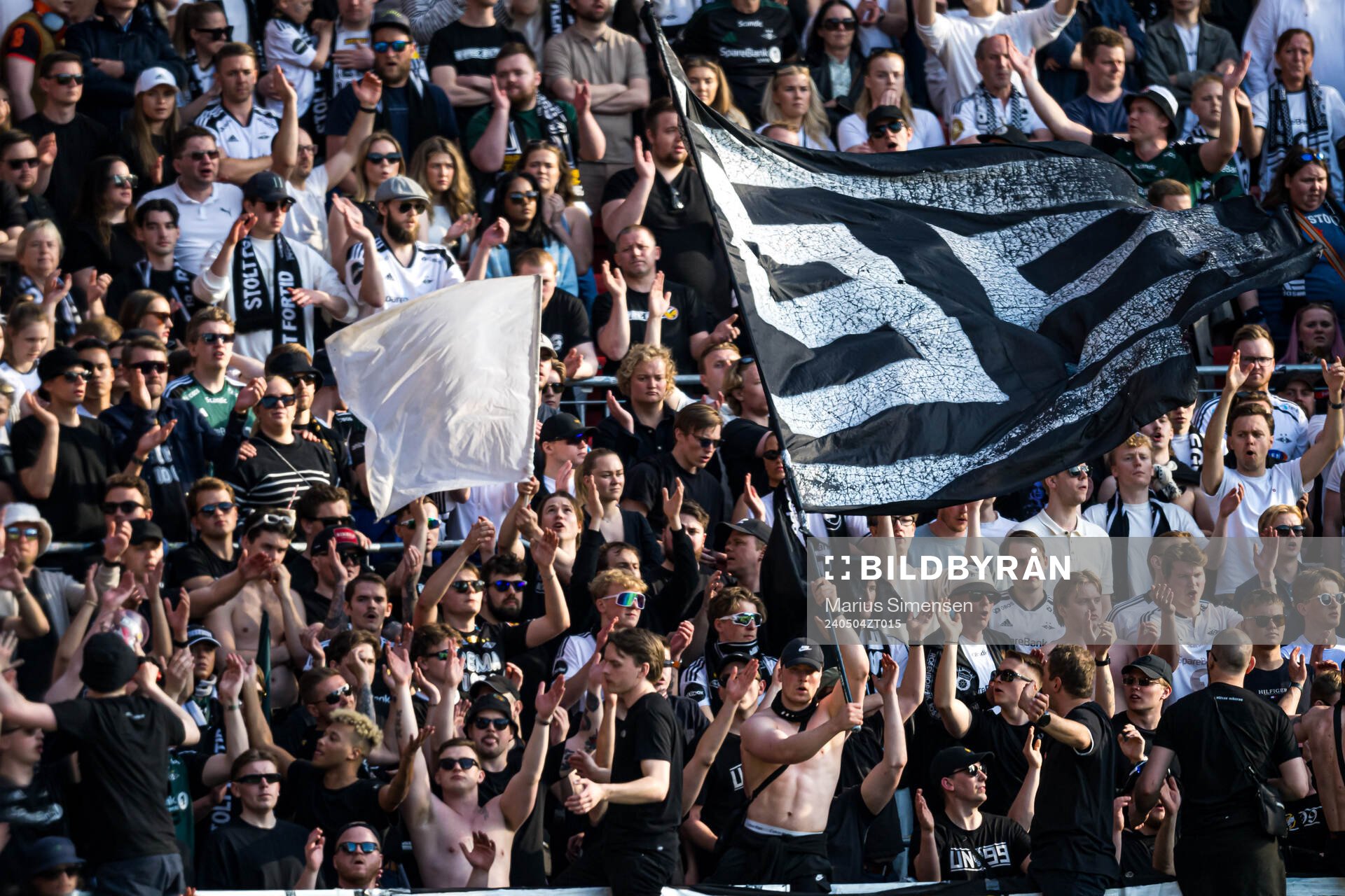 Spectators in the stands