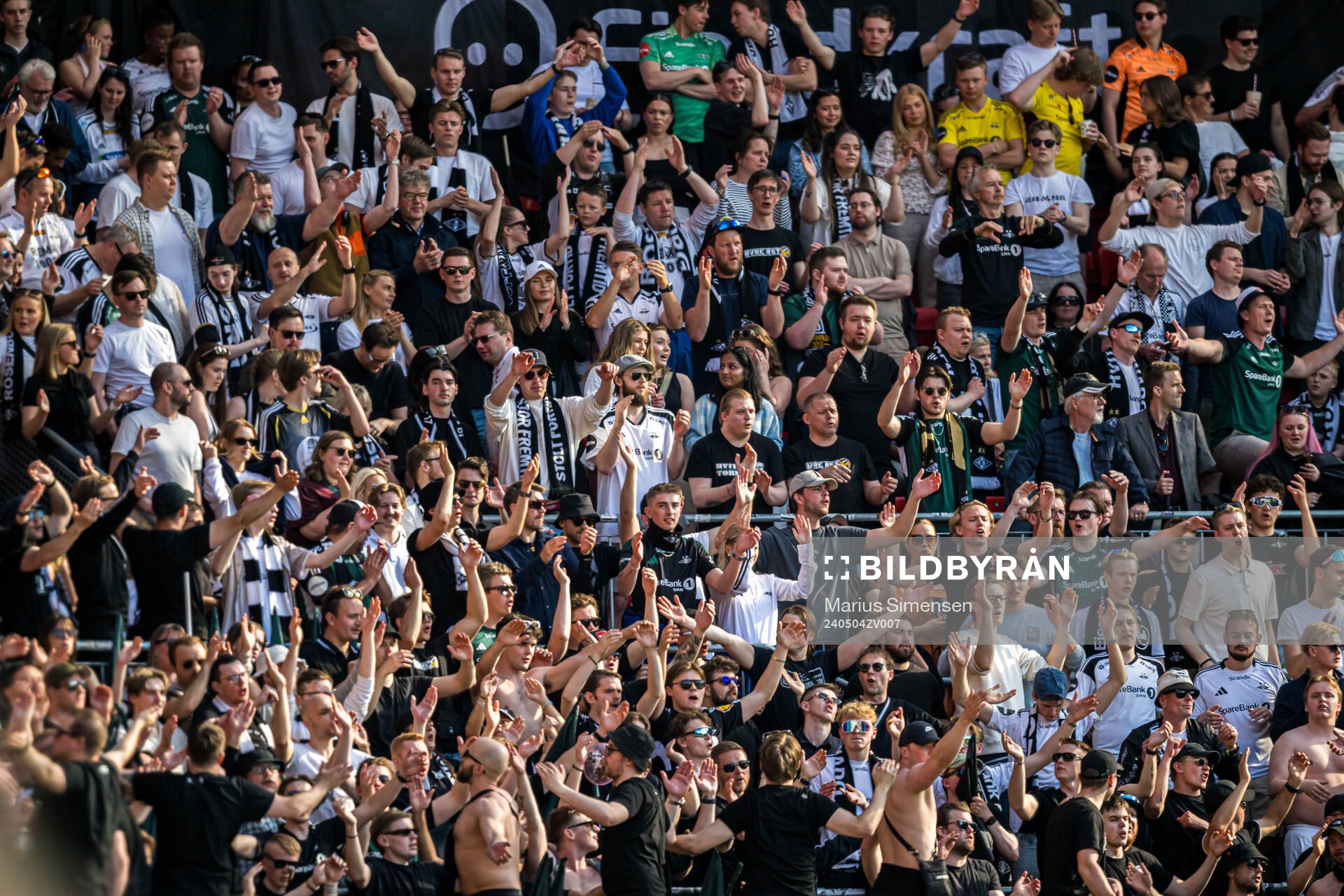 Spectators in the stands
