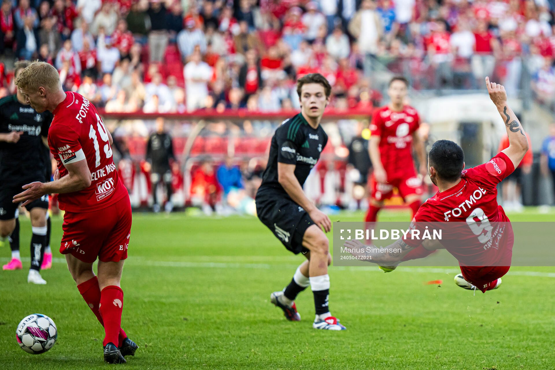 Niklas Castro of Brann scores the 3-0 goal