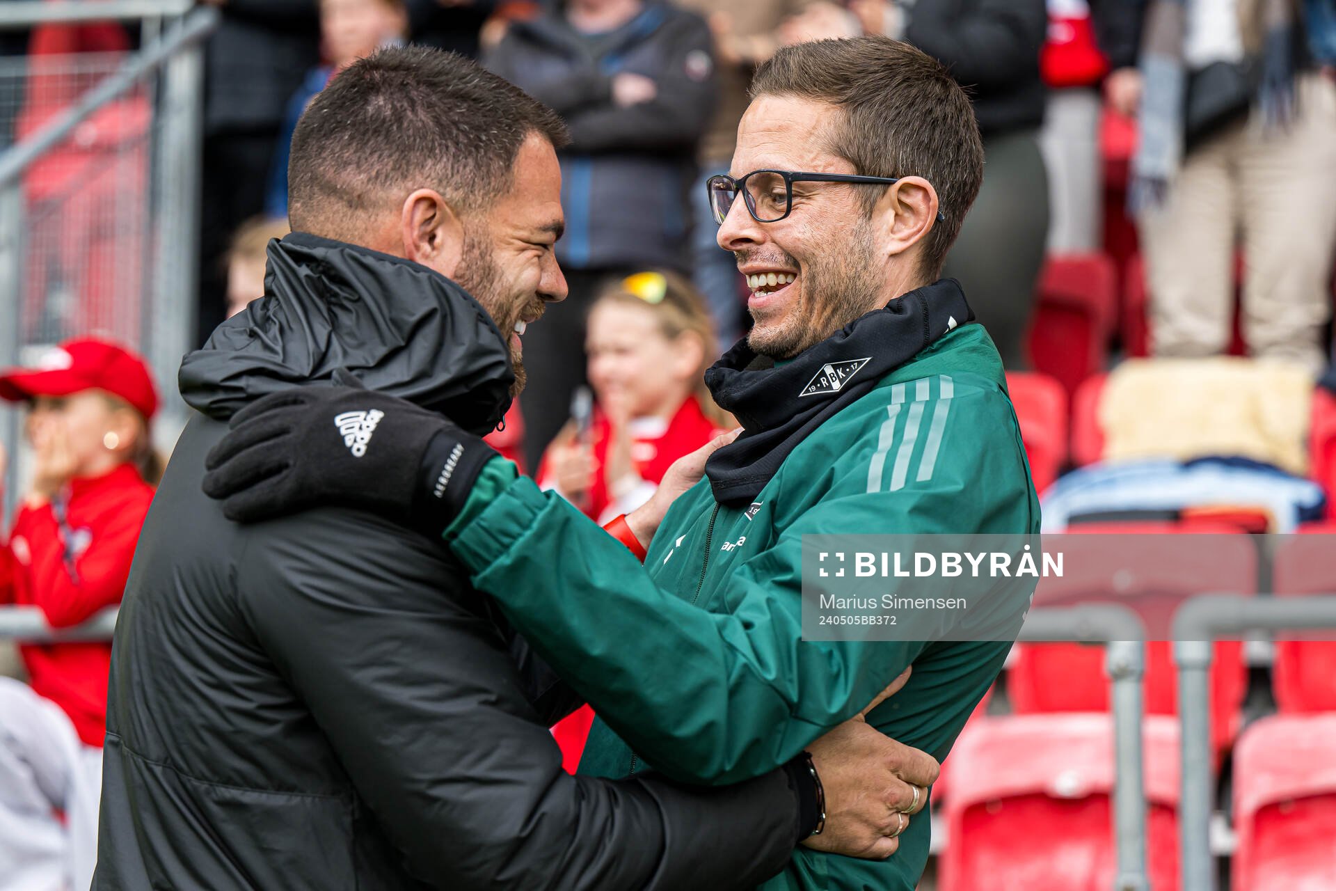 Martin Ho, head coach of Brann, and Robin Shroot, head