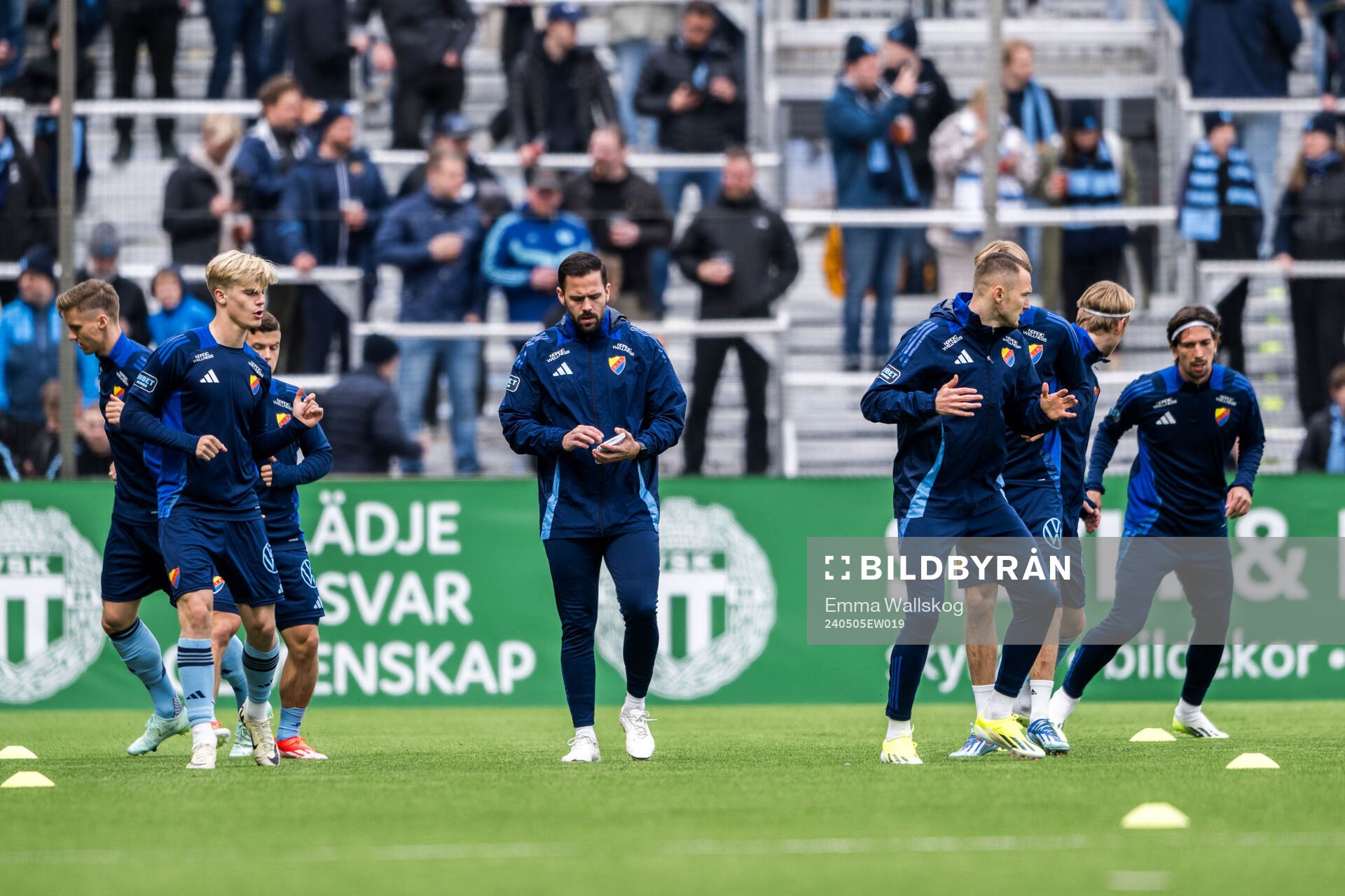 Djurgårdens Lucas Bergvall och Piotr Johansson