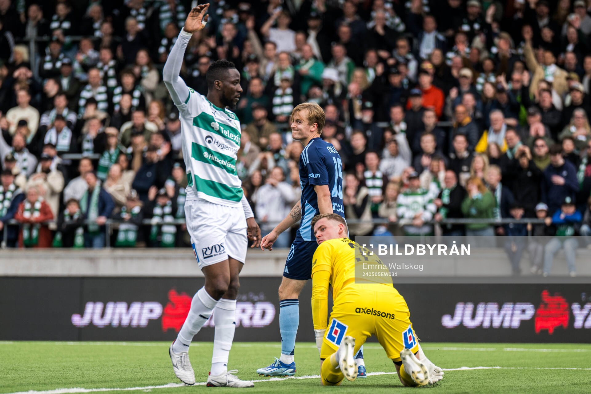 Djurgårdens Oskar Fallenius deppar