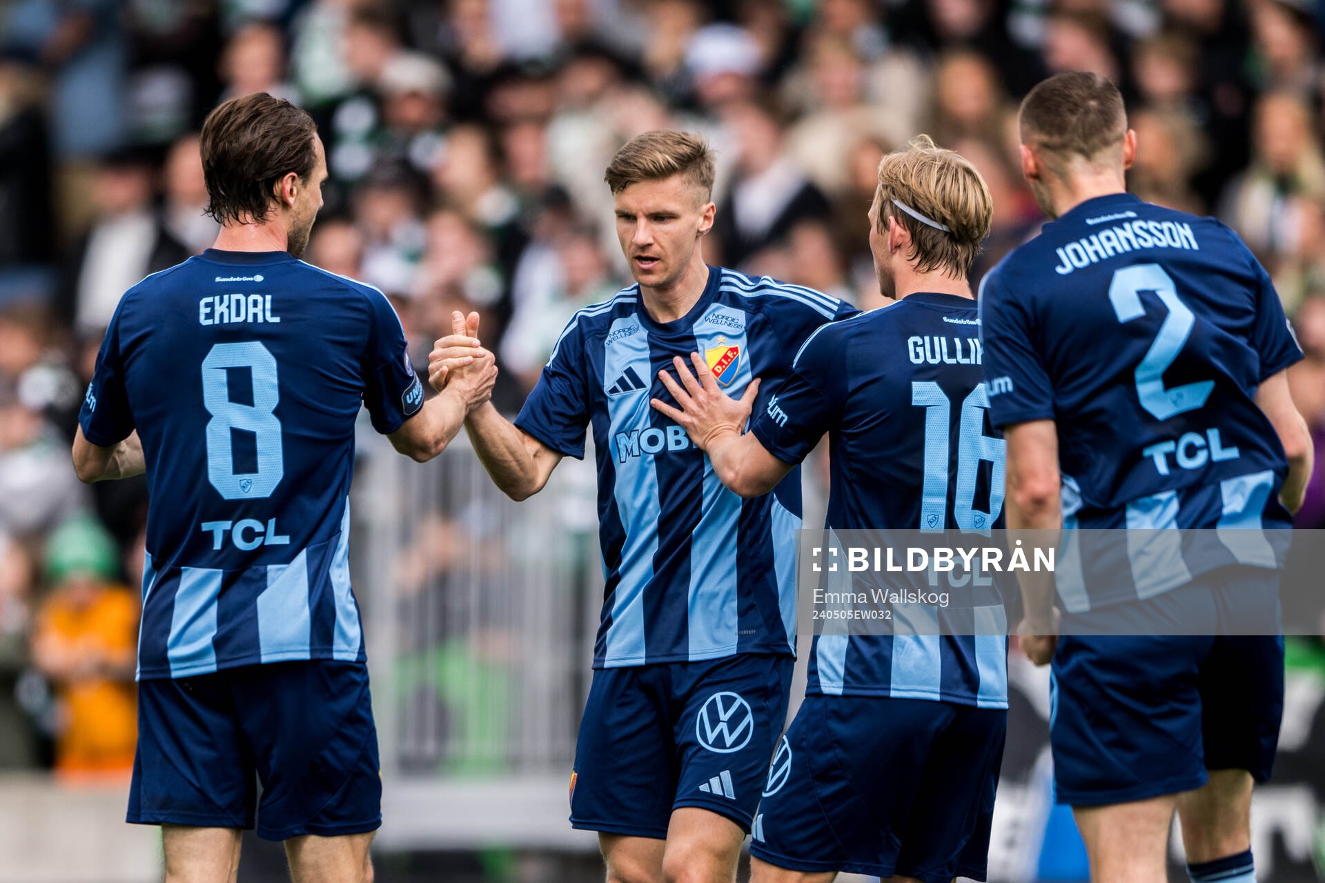 Djurgårdens Samuel Leach Holm, Albin Ekdal, Tobias