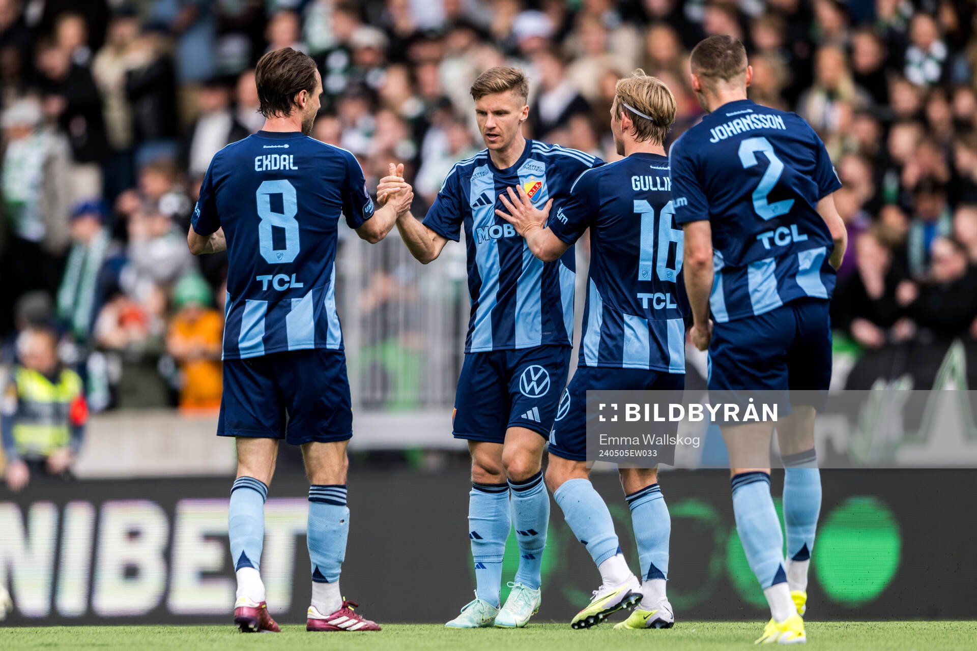 Djurgårdens Samuel Leach Holm, Albin Ekdal, Tobias