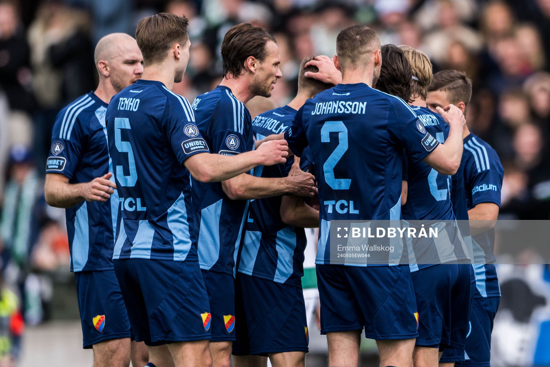 Djurgårdens Samuel Leach Holm jublar