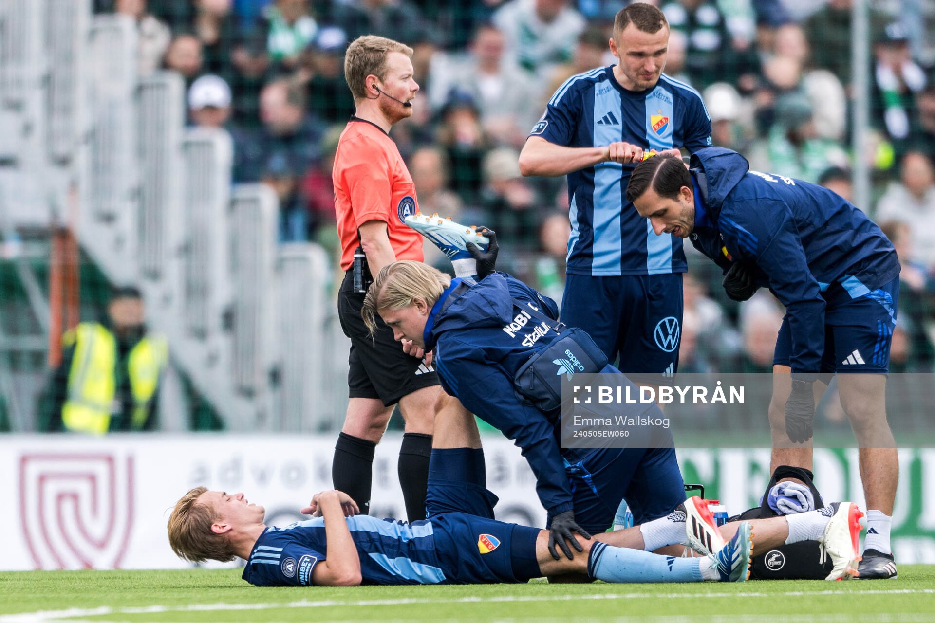 Djurgårdens Oskar Fallenius har ont