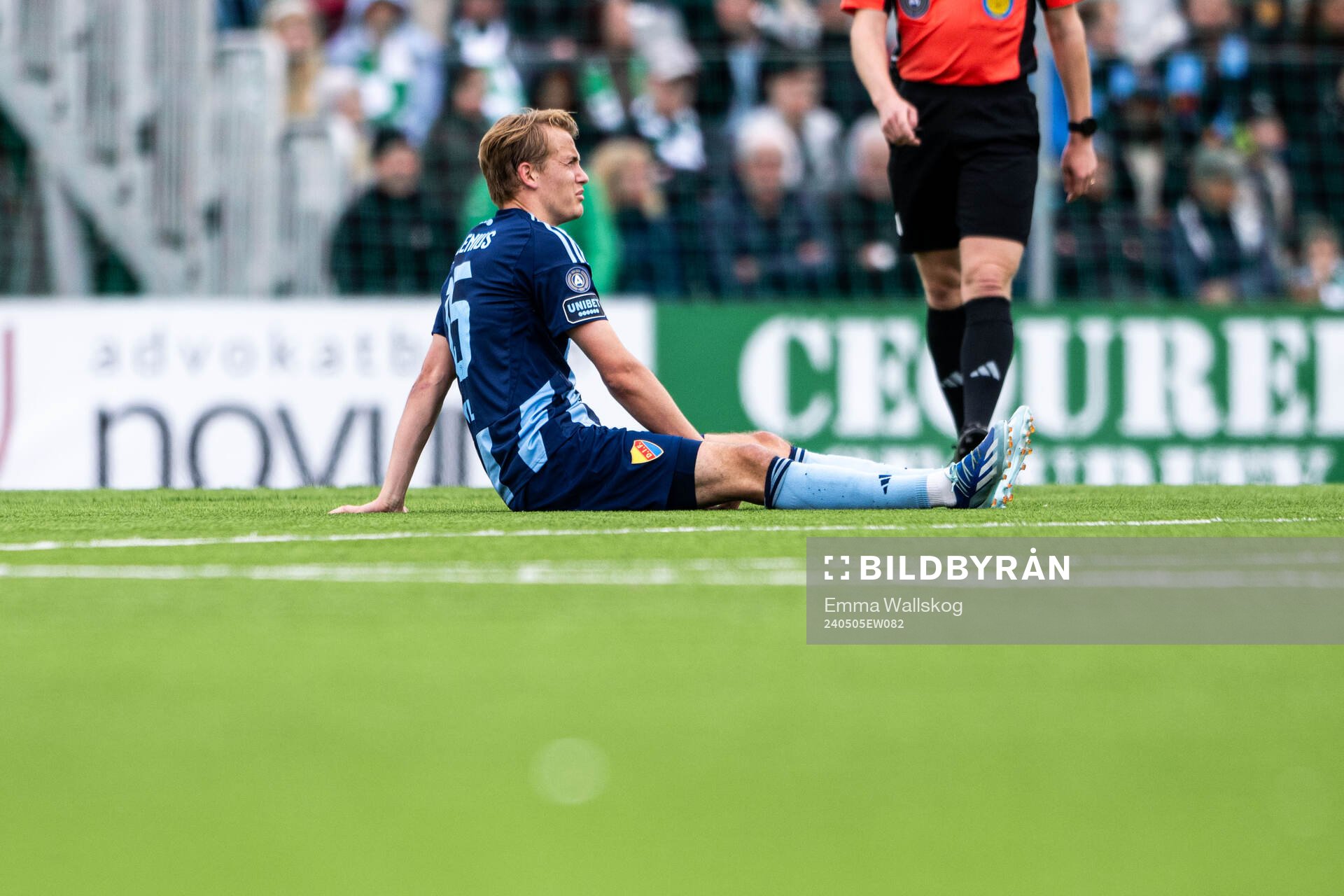 Djurgårdens Oskar Fallenius har ont