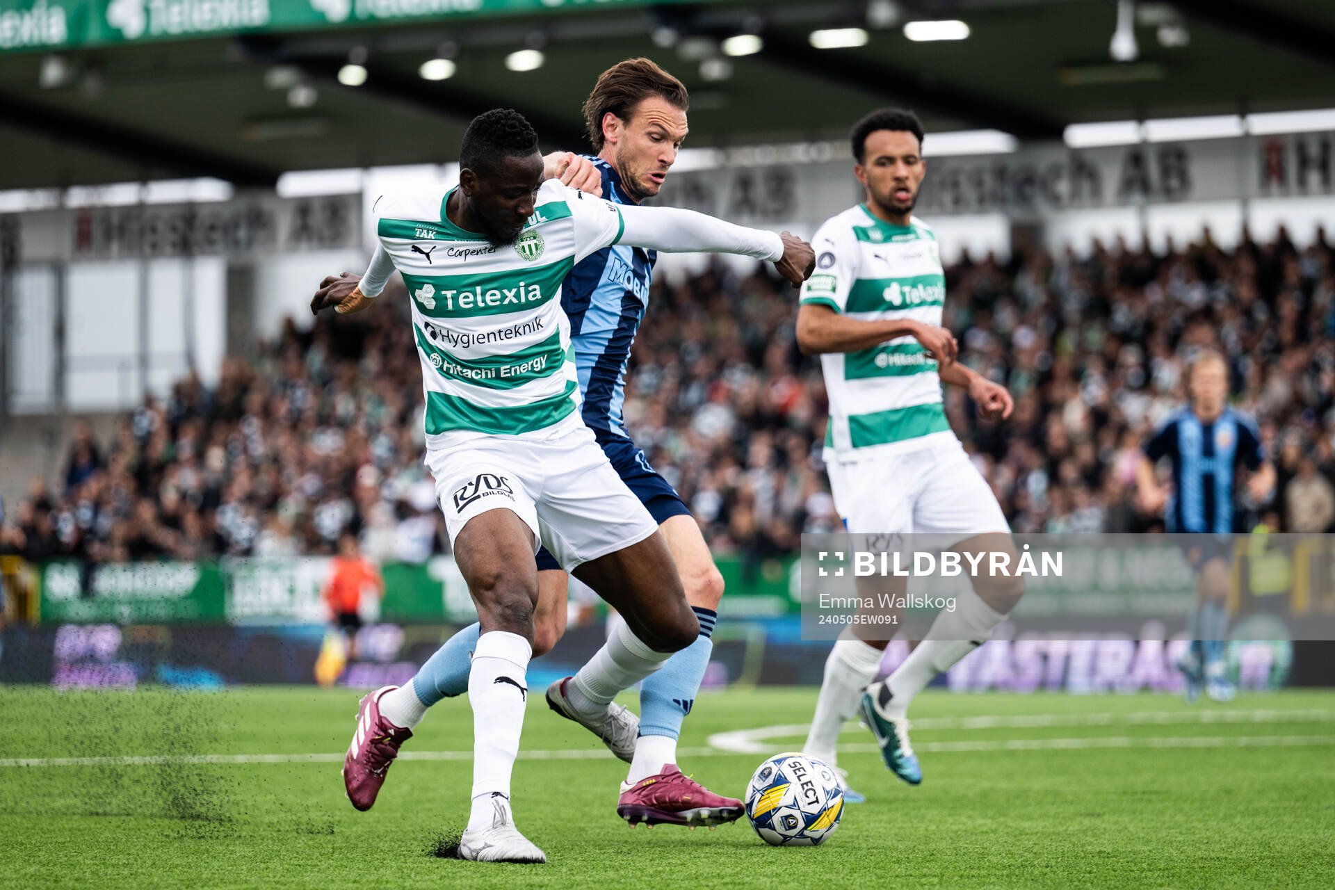 Västerås Frederic Nsabiyumva och Djurgårdens Albin Ekdal