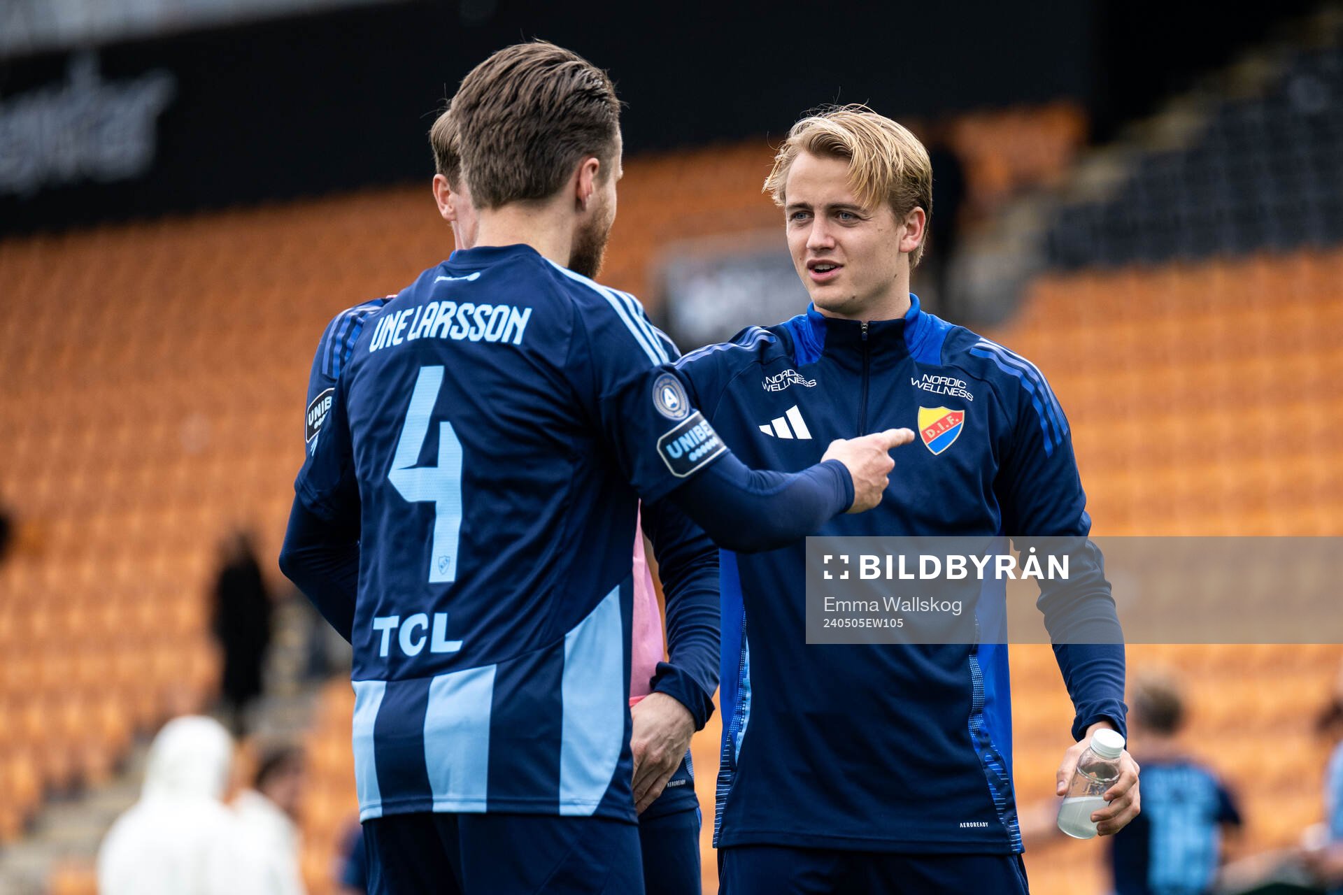 Djurgårdens Jacob Larsson och Oskar Fallenius