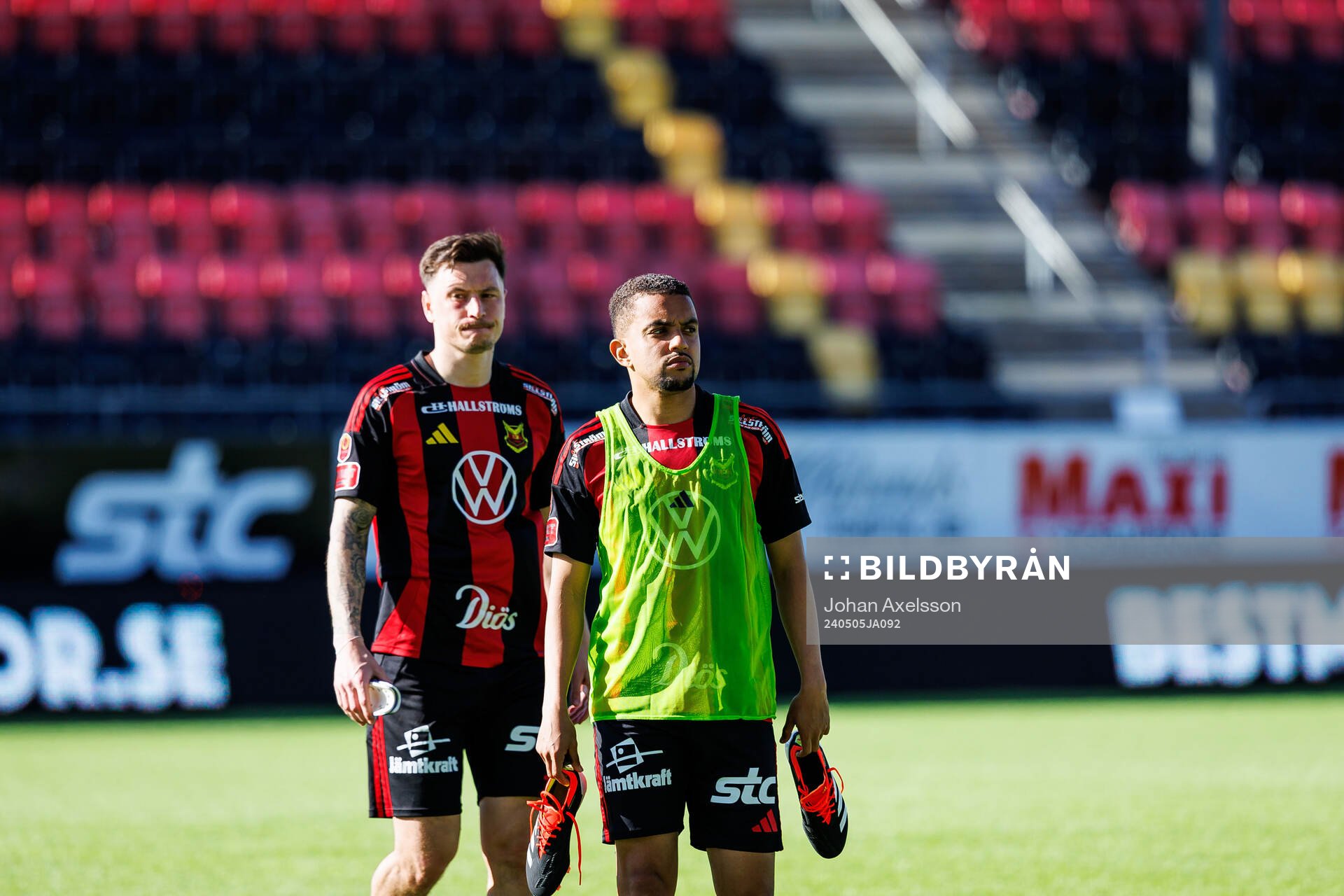 Östersunds Jamie Ryan Hopcutt och Erick Brendon Pinheiro