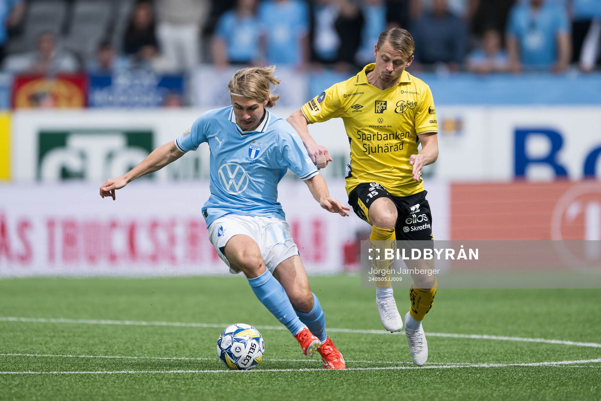 Malmö FFs Sebastian Nanasi och Elfsborgs Simon Hedlund