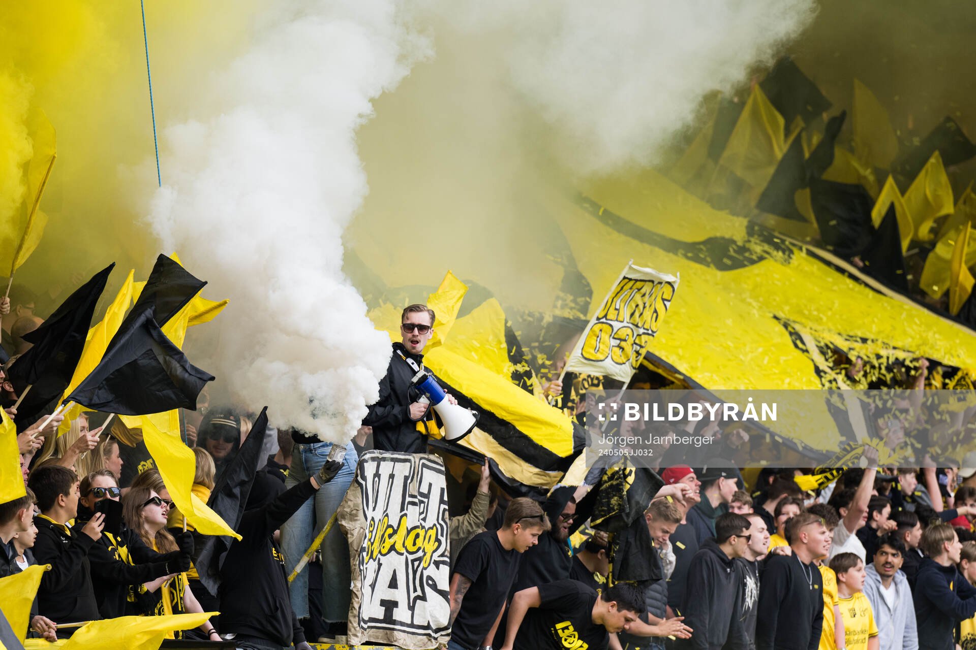 Elfsborgs supporters på läktaren