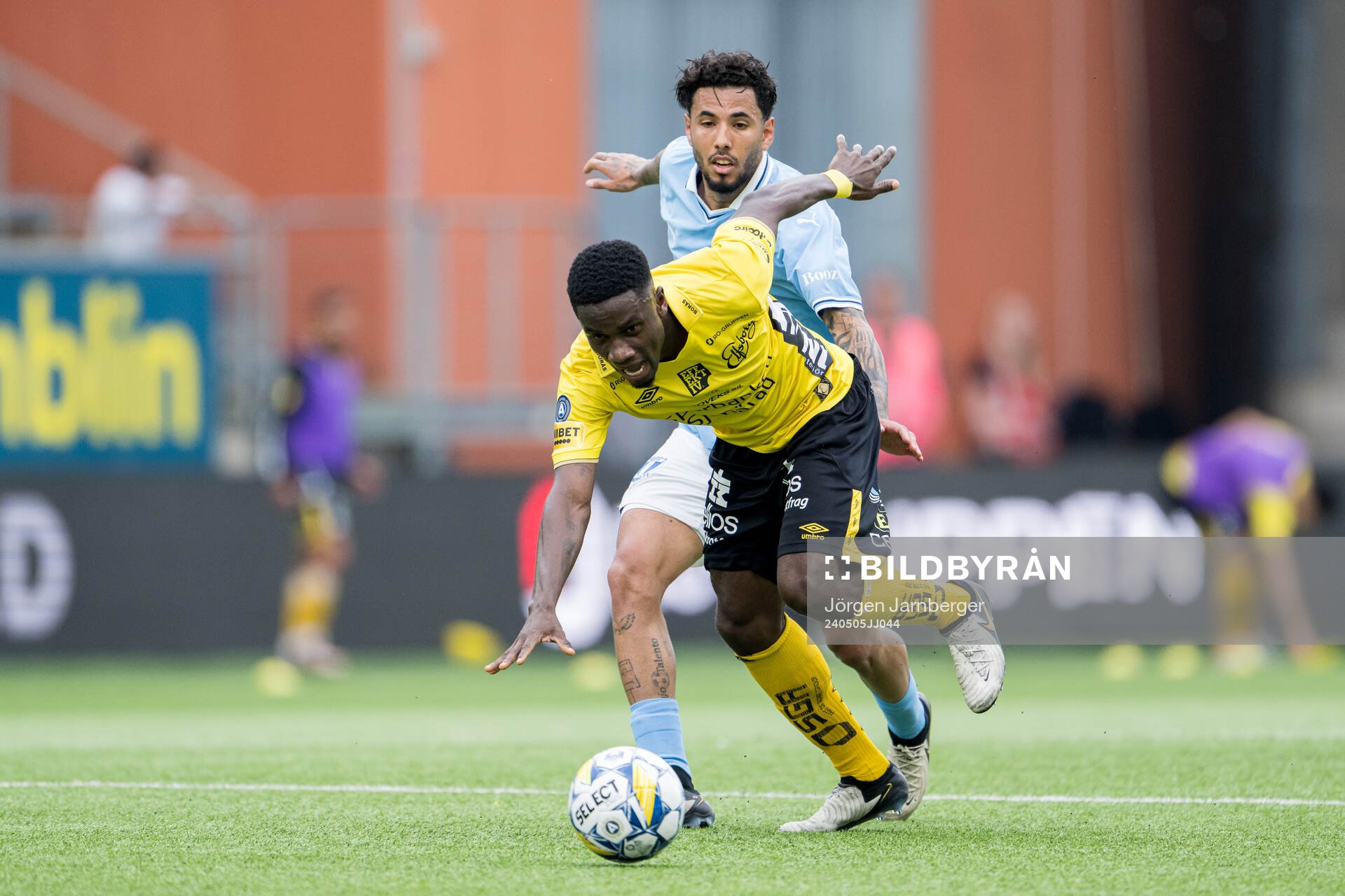 Elfsborgs Michael Baidoo och Malmö FFs Sergio Pena