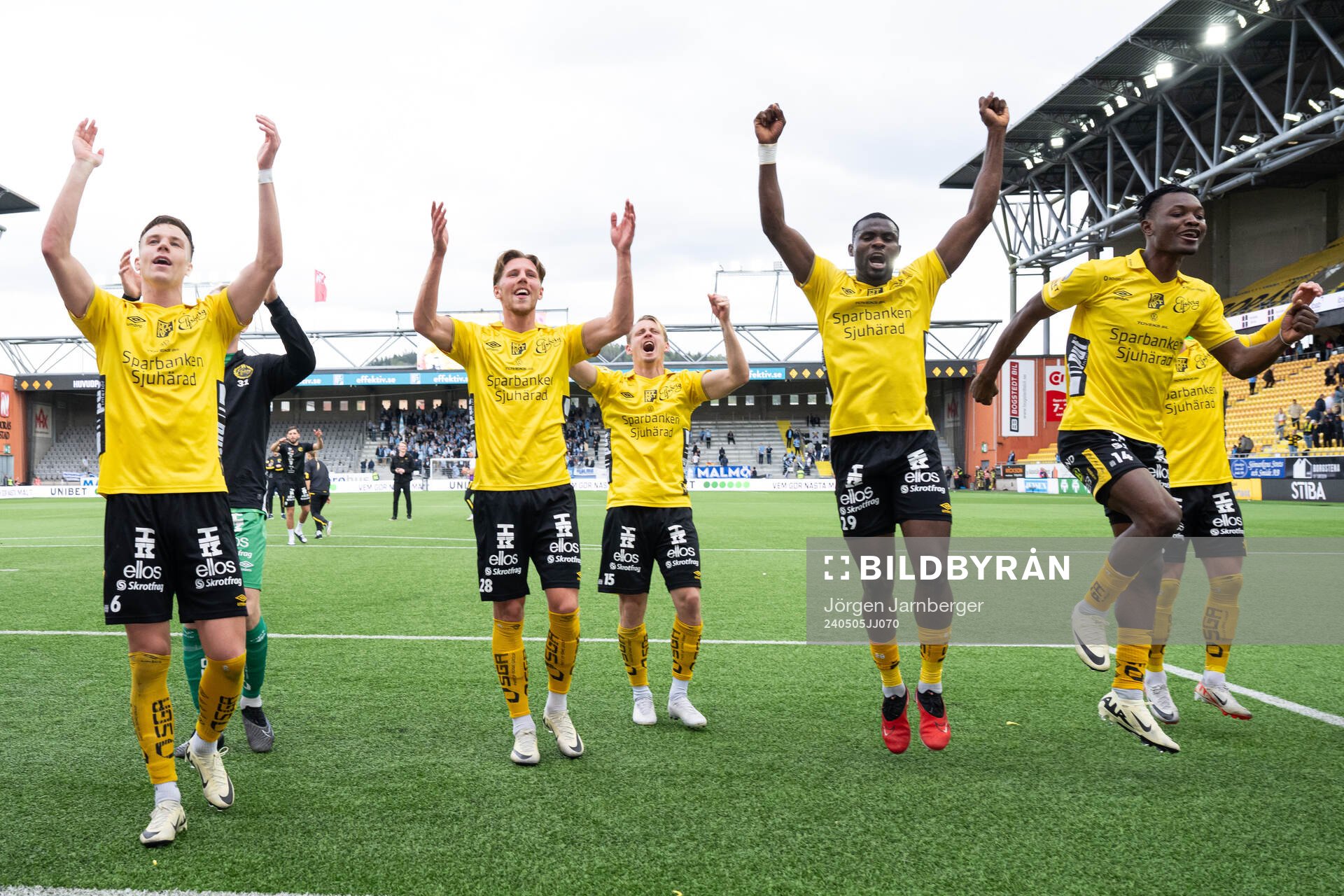 Elfsborgs spelare jublar