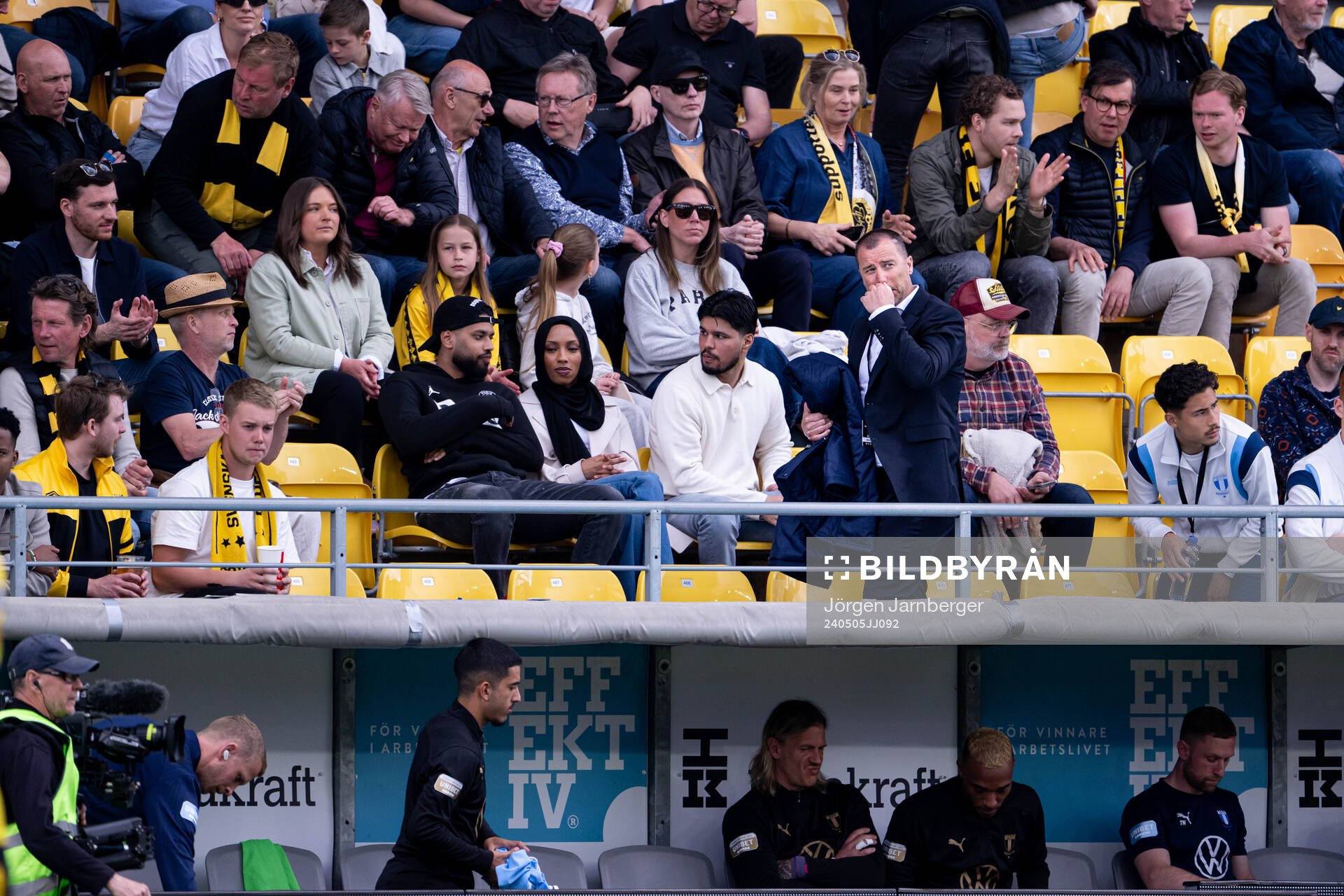 Malmö FFs sportchef Daniel Andersson på läktaren