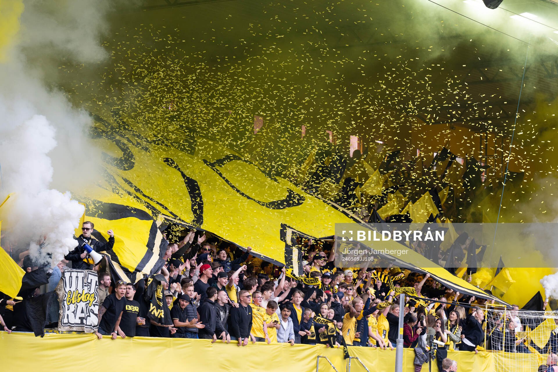 Elfsborgs supportrarnas tifo