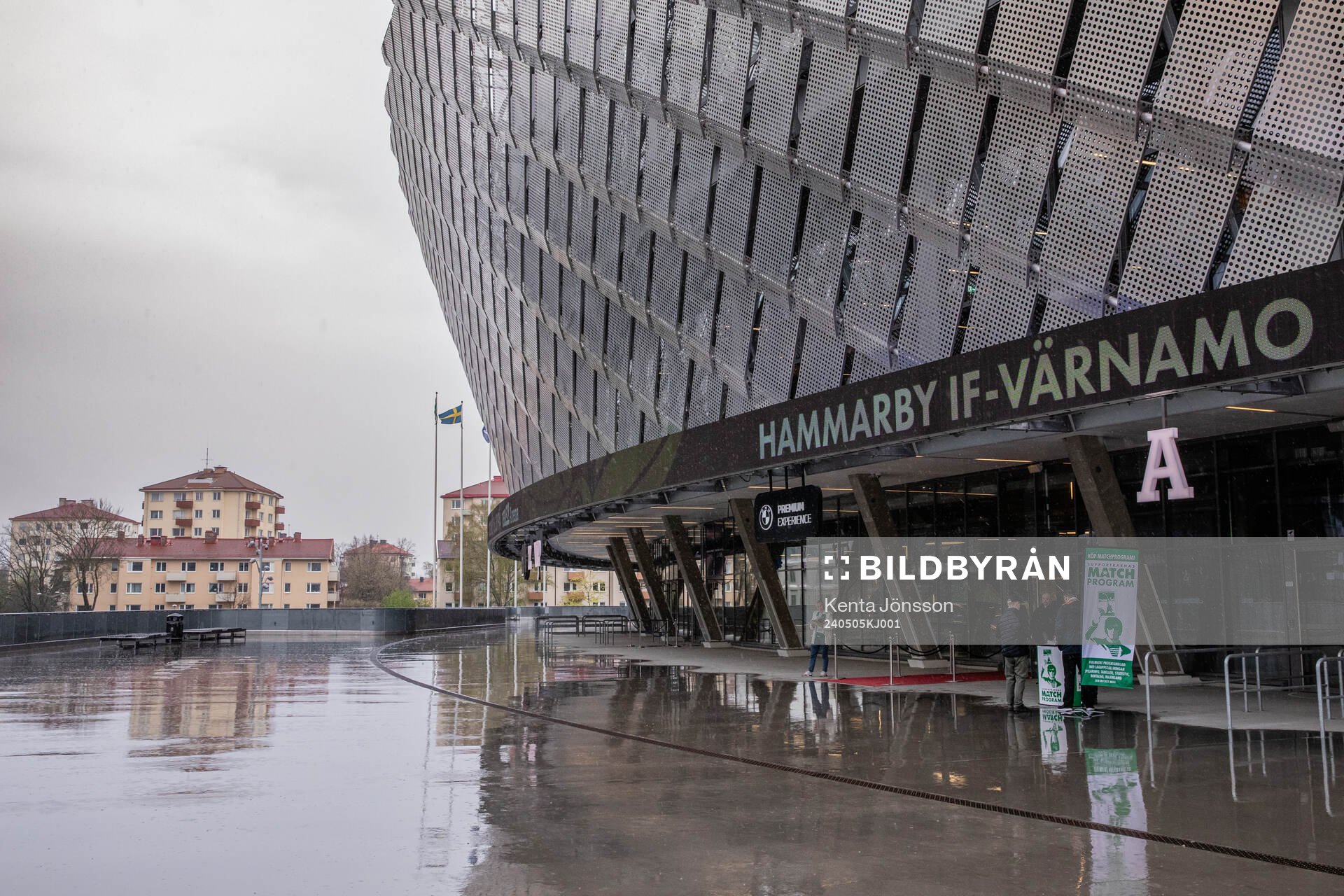 Exteriör av Tele2 Arena
