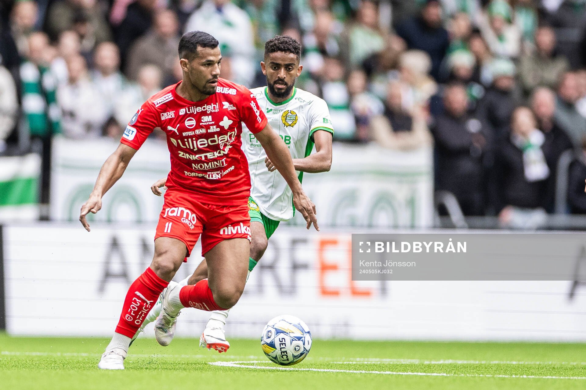 Värnamos Wenderson Oliveira do Nascimento och Hammarbys