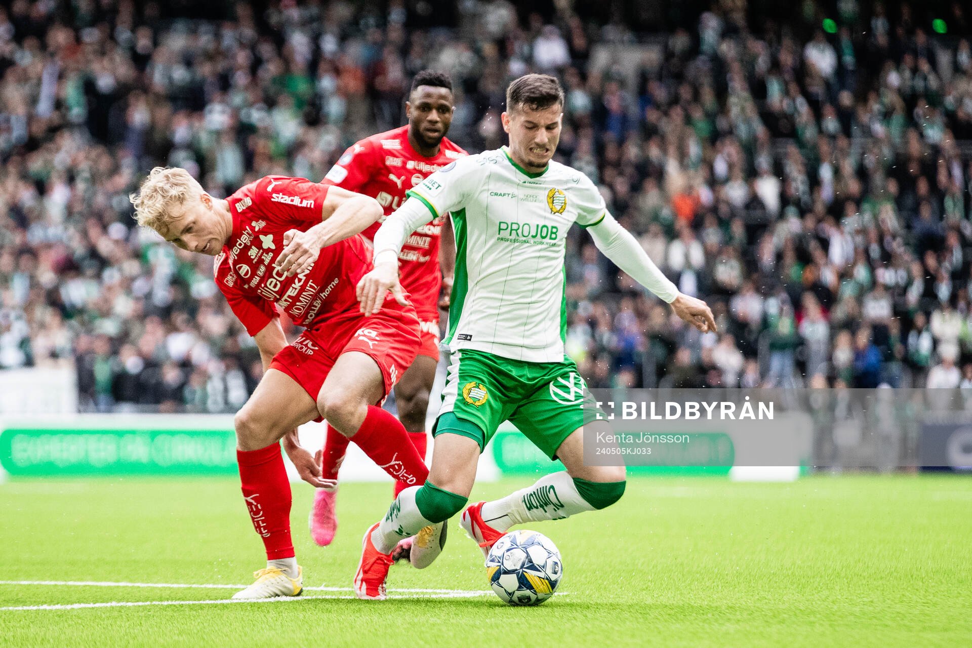 Värnamos Victor Larsson och Hammarbys Viktor Djukanović