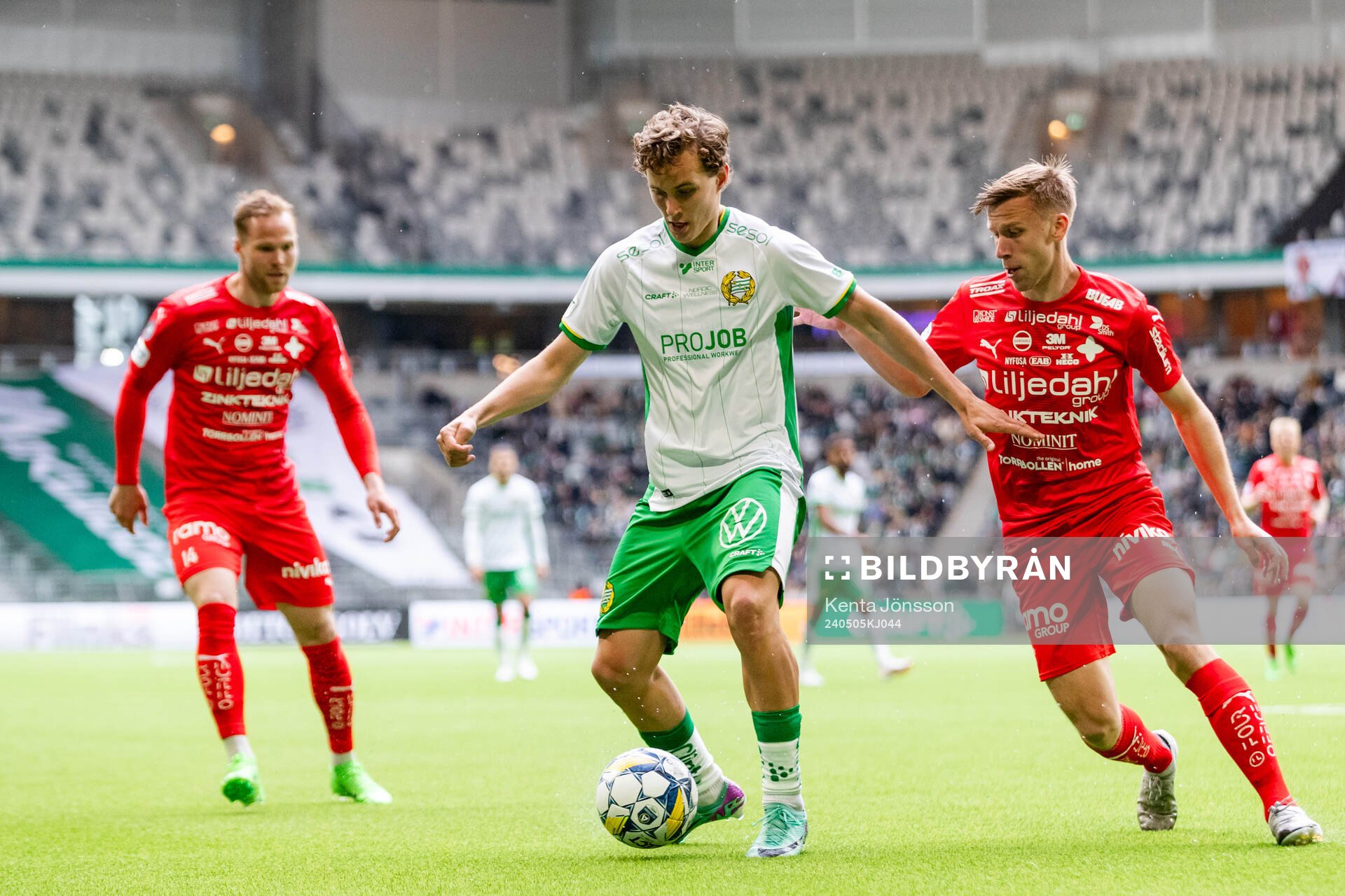 Hammarbys Hampus Skoglund och Värnamos Albin Lohikangas