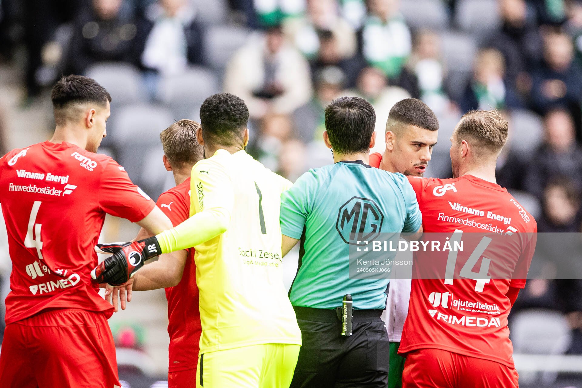Hammarbys Edvin Kurtulus i ett gruff