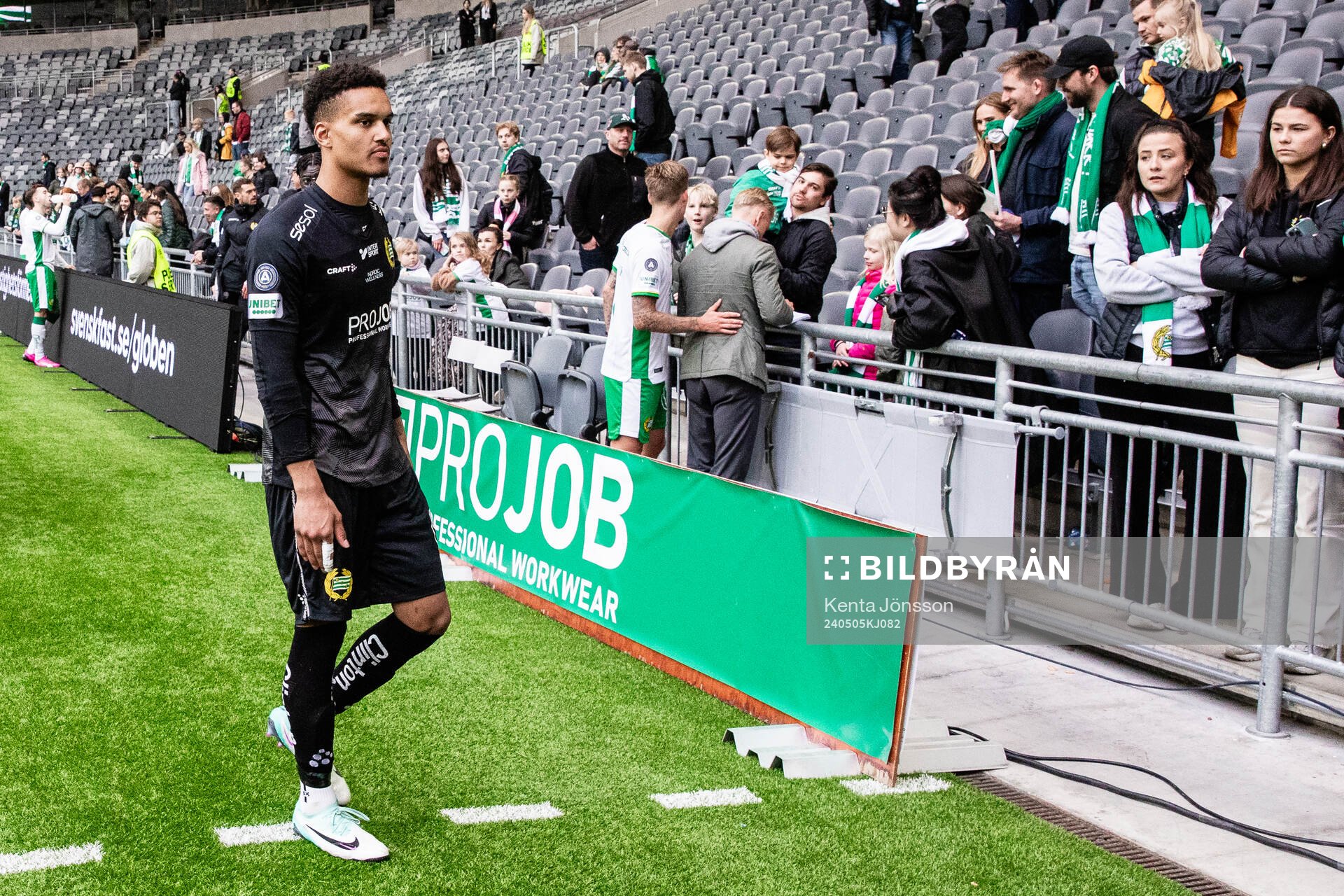 under fotbollsmatchen i Allsvenskan mellan Hammarby och