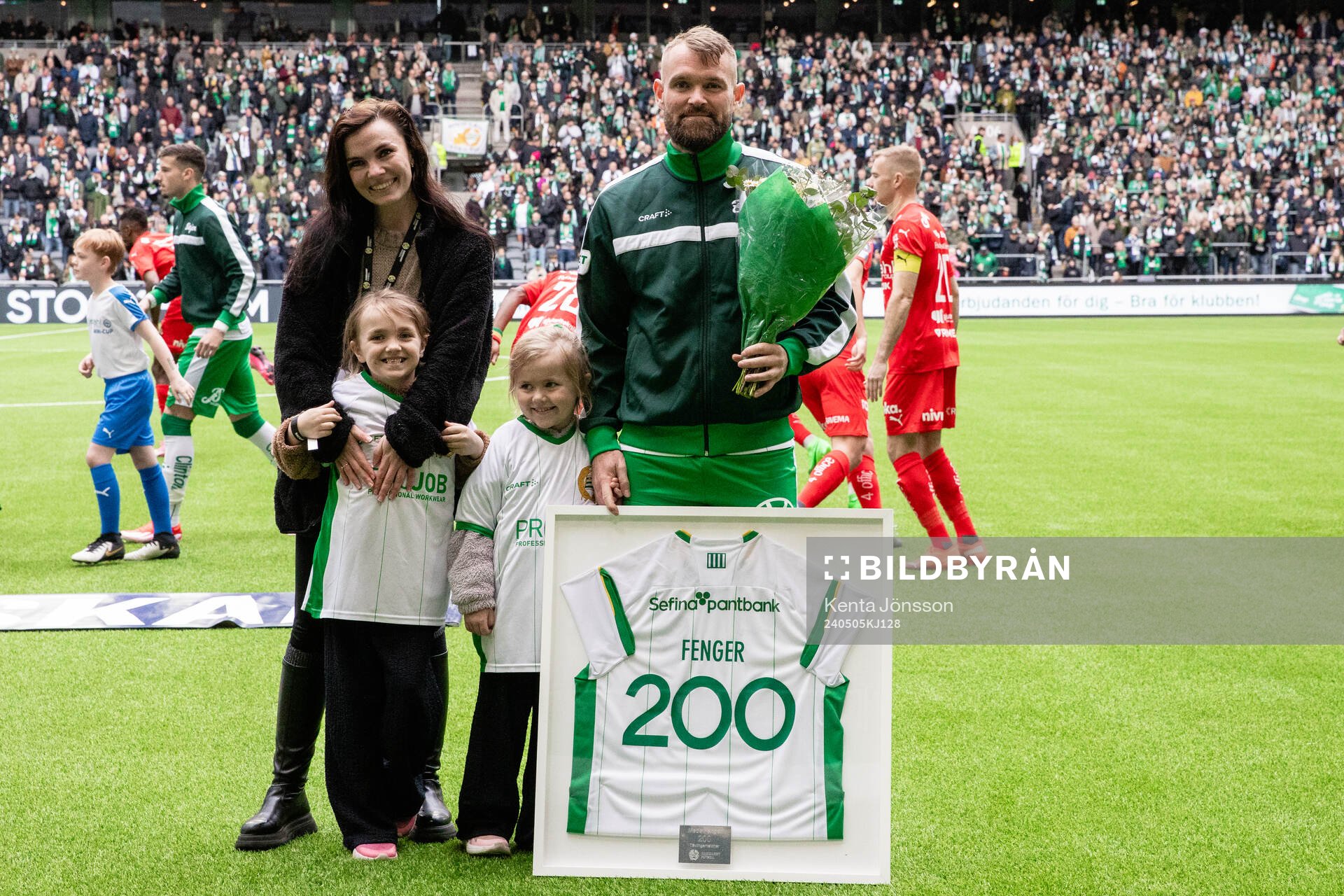 Hammarbys Mads Fenger Nielsen hyllas för 200 matcher