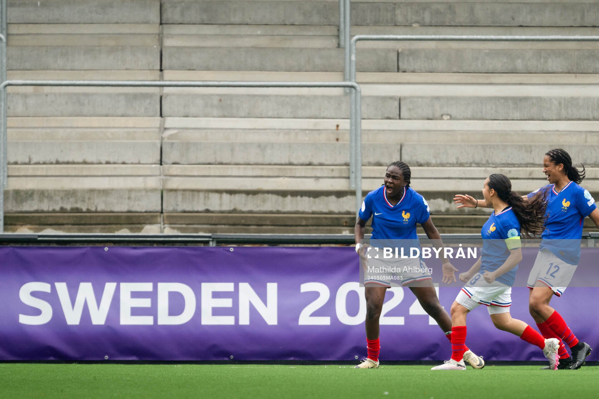 Anais Ebayilin of France celebrates the 0-1 goal
