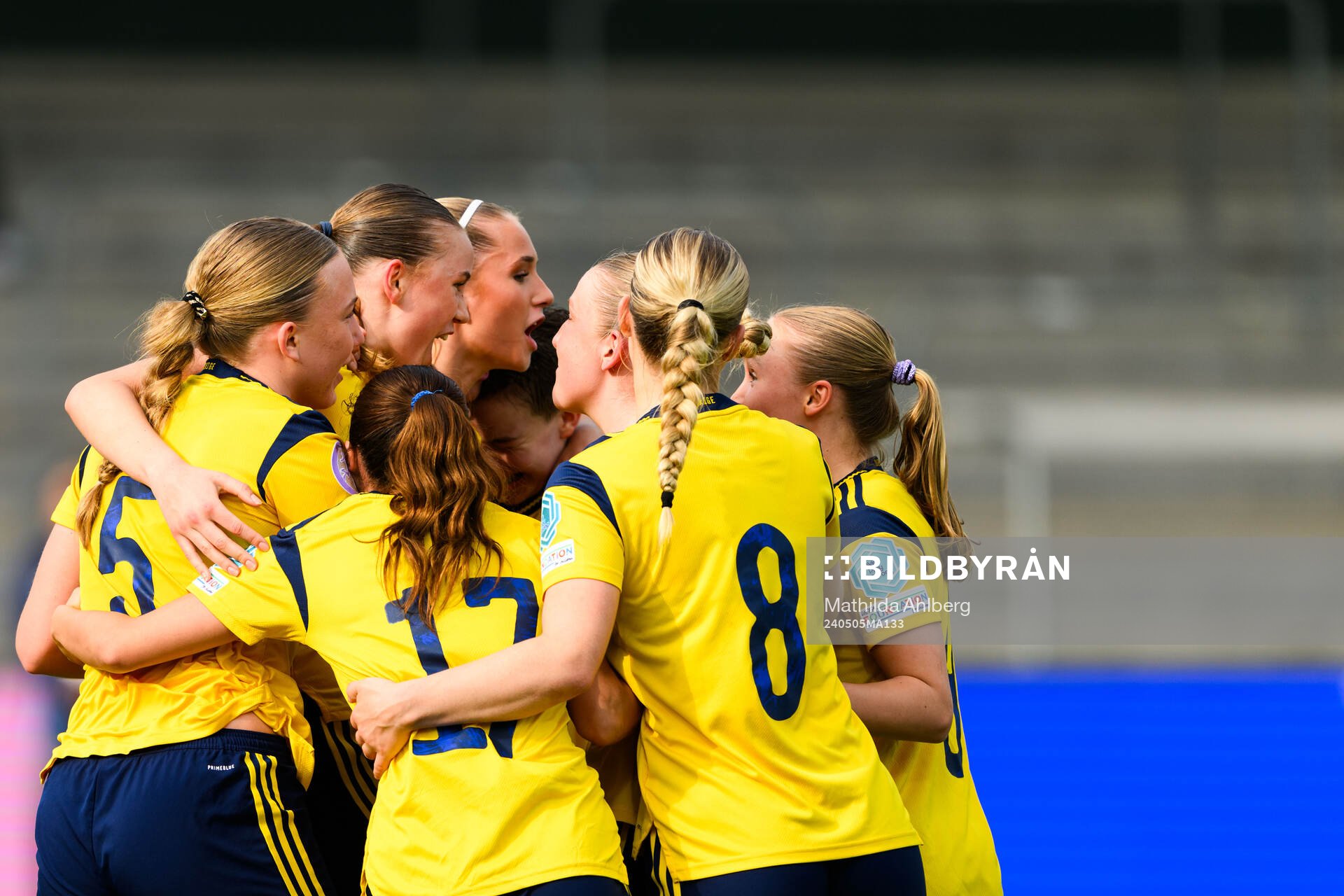 Fabienne Bartholdson of Sweden celebrates