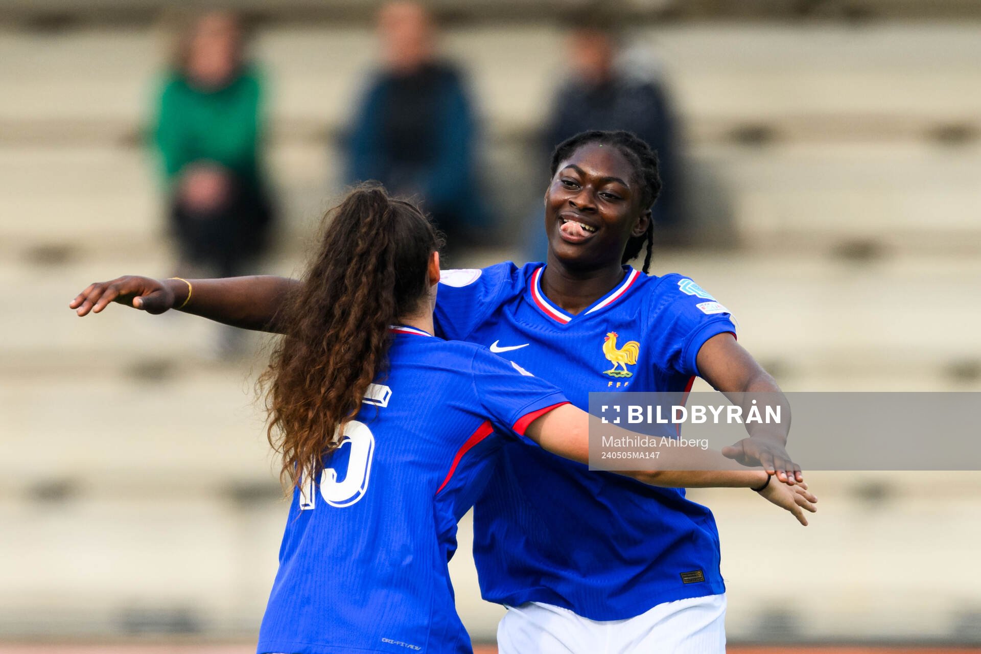 And Rachael Abedini of France celebrates