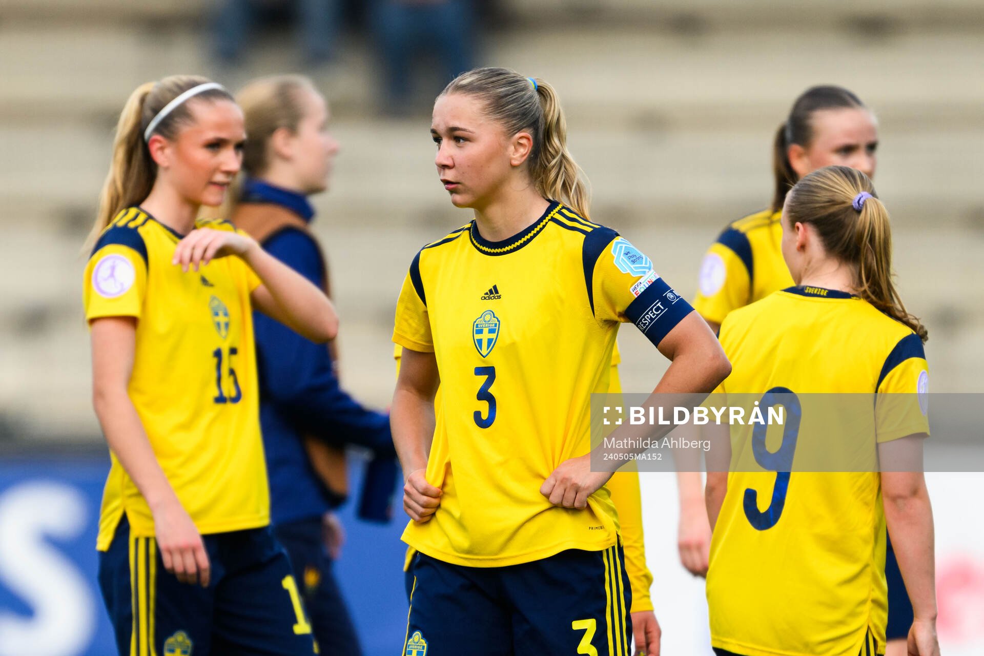 Alice Broman of Sweden looks dejected