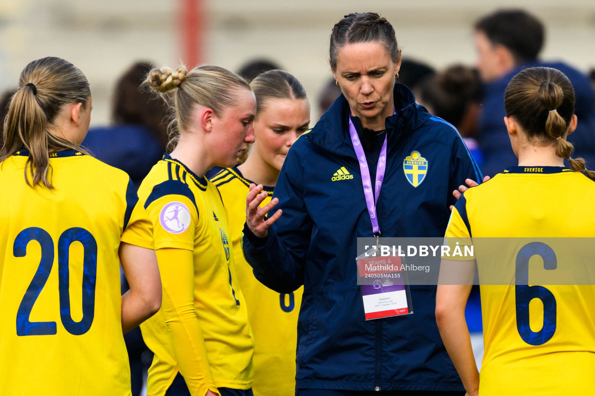 Head coach Lovisa Delby of Sweden