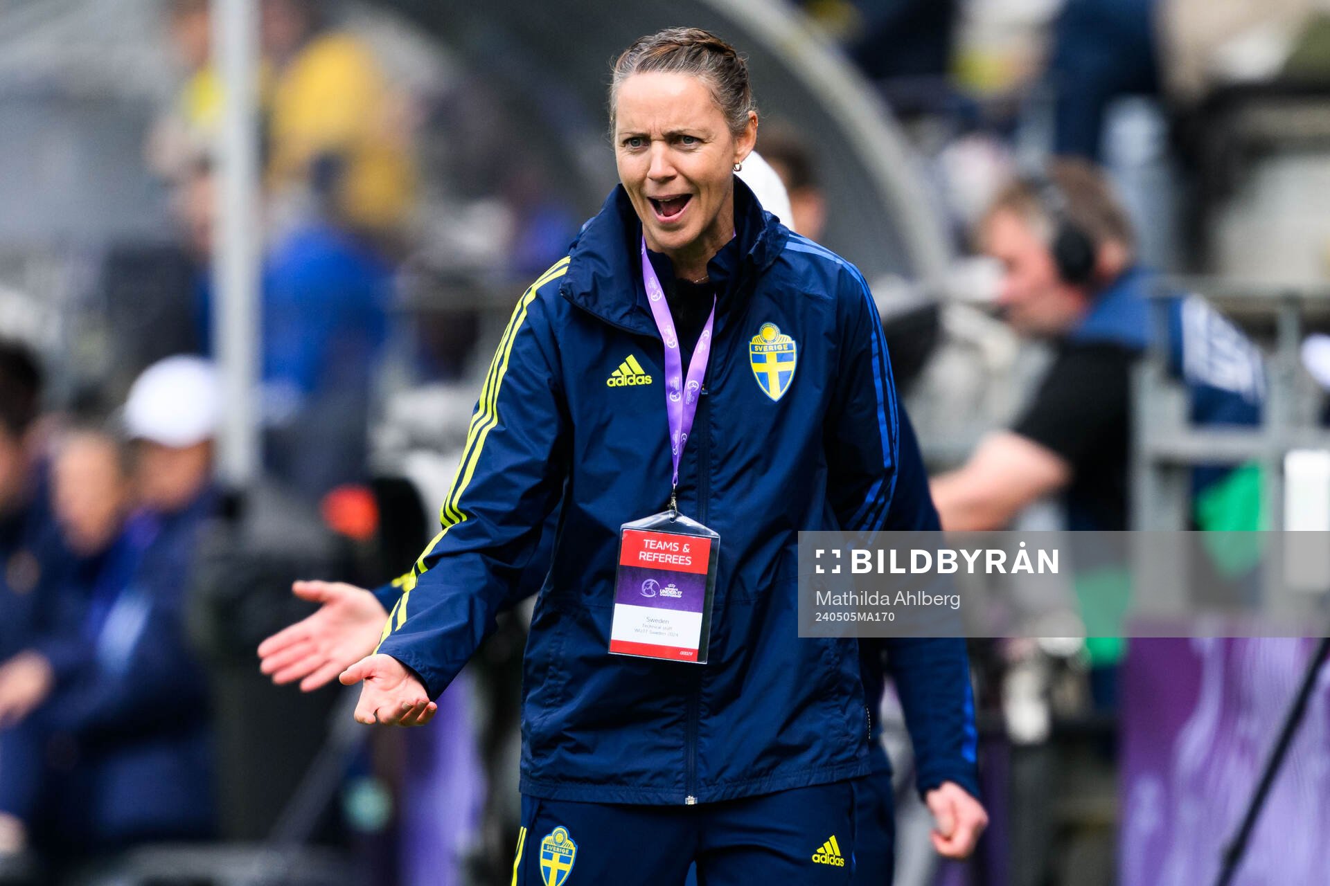 Head coach Lovisa Delby of Sweden