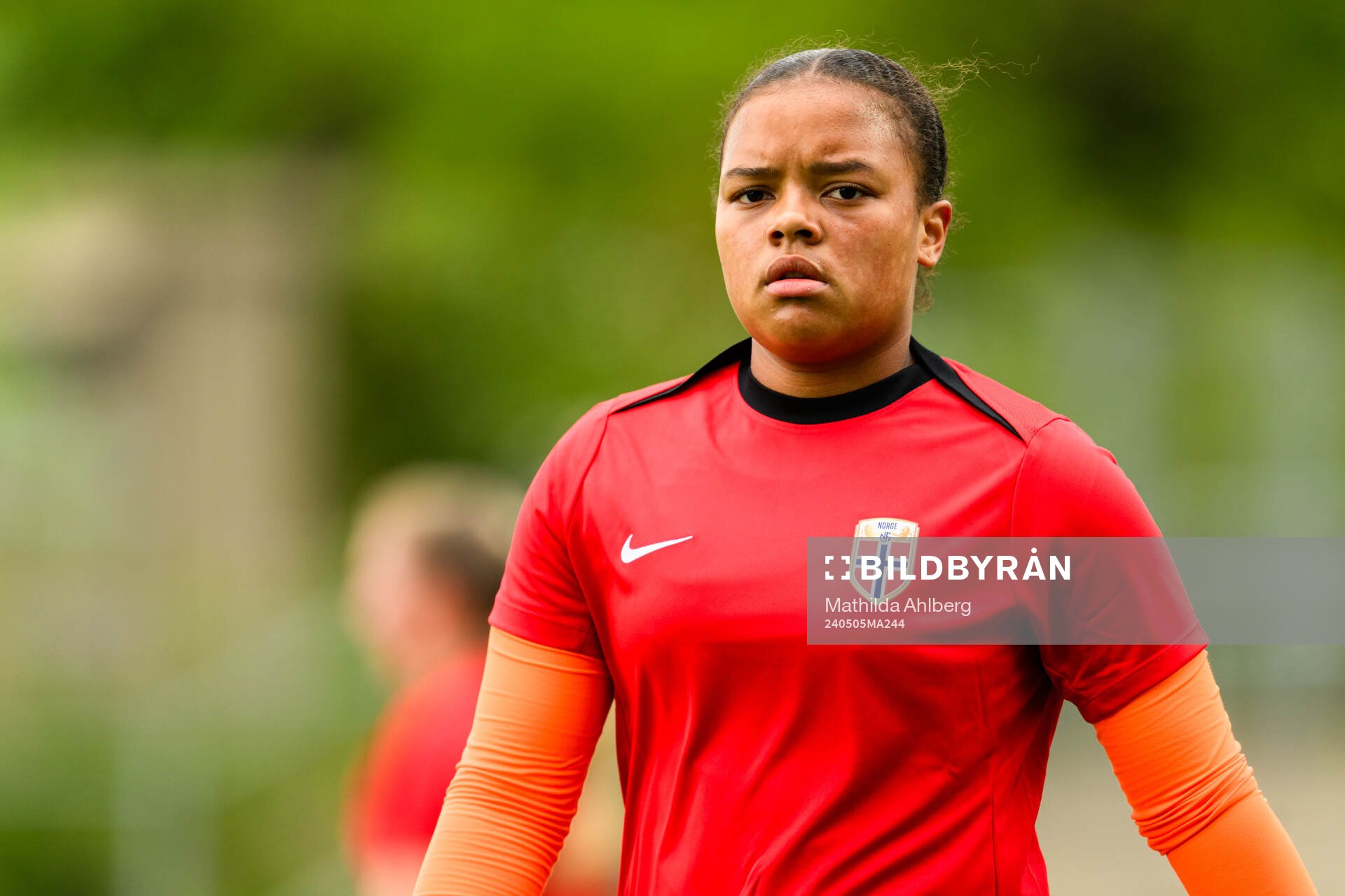 Goalkeeper Maria Kroken of Norway