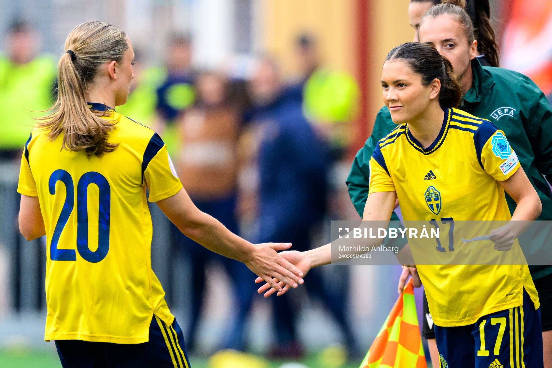 Nova Rolfsson and Moa Svensson of Sweden
