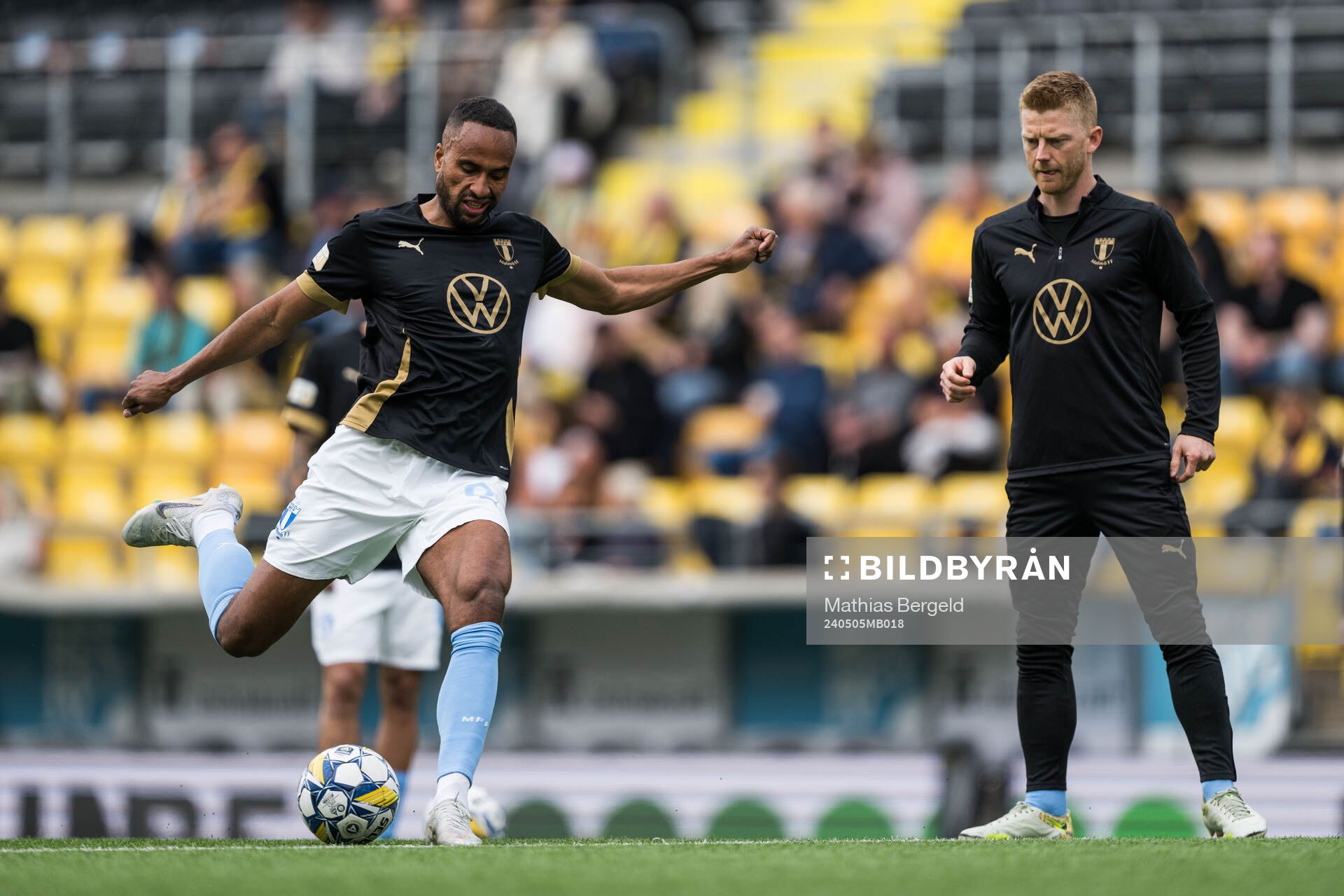 Malmö FFs Isaac Kiese Thelin och Anders Christiansen