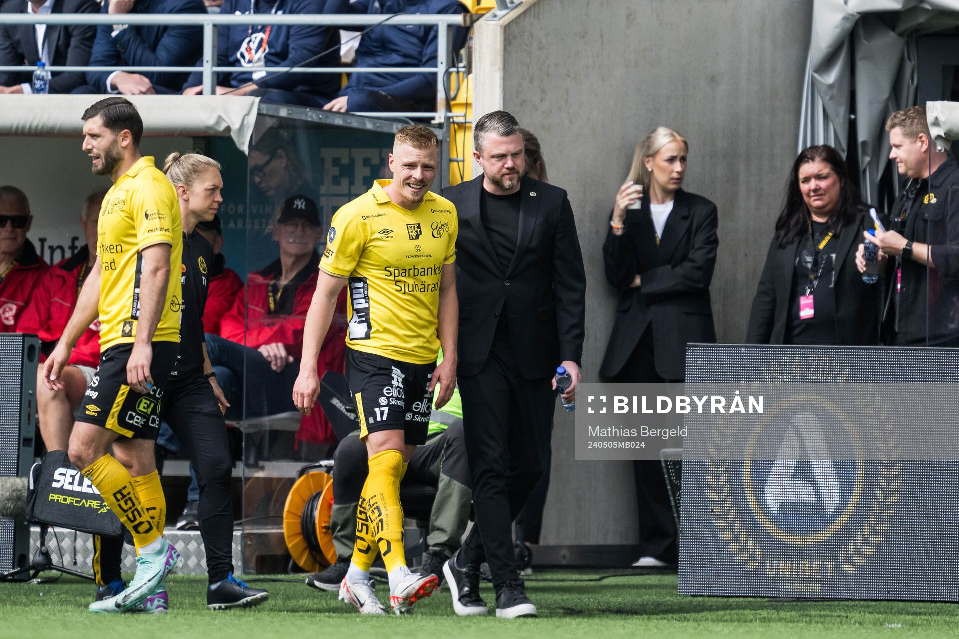 Elfsborgs Per Frick och manager Jimmy Thelin