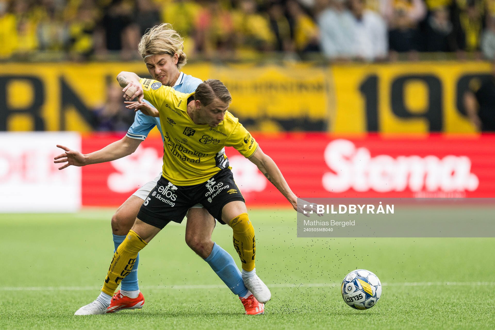 Malmö FFs Sebastian Nanasi och Elfsborgs Simon Hedlund