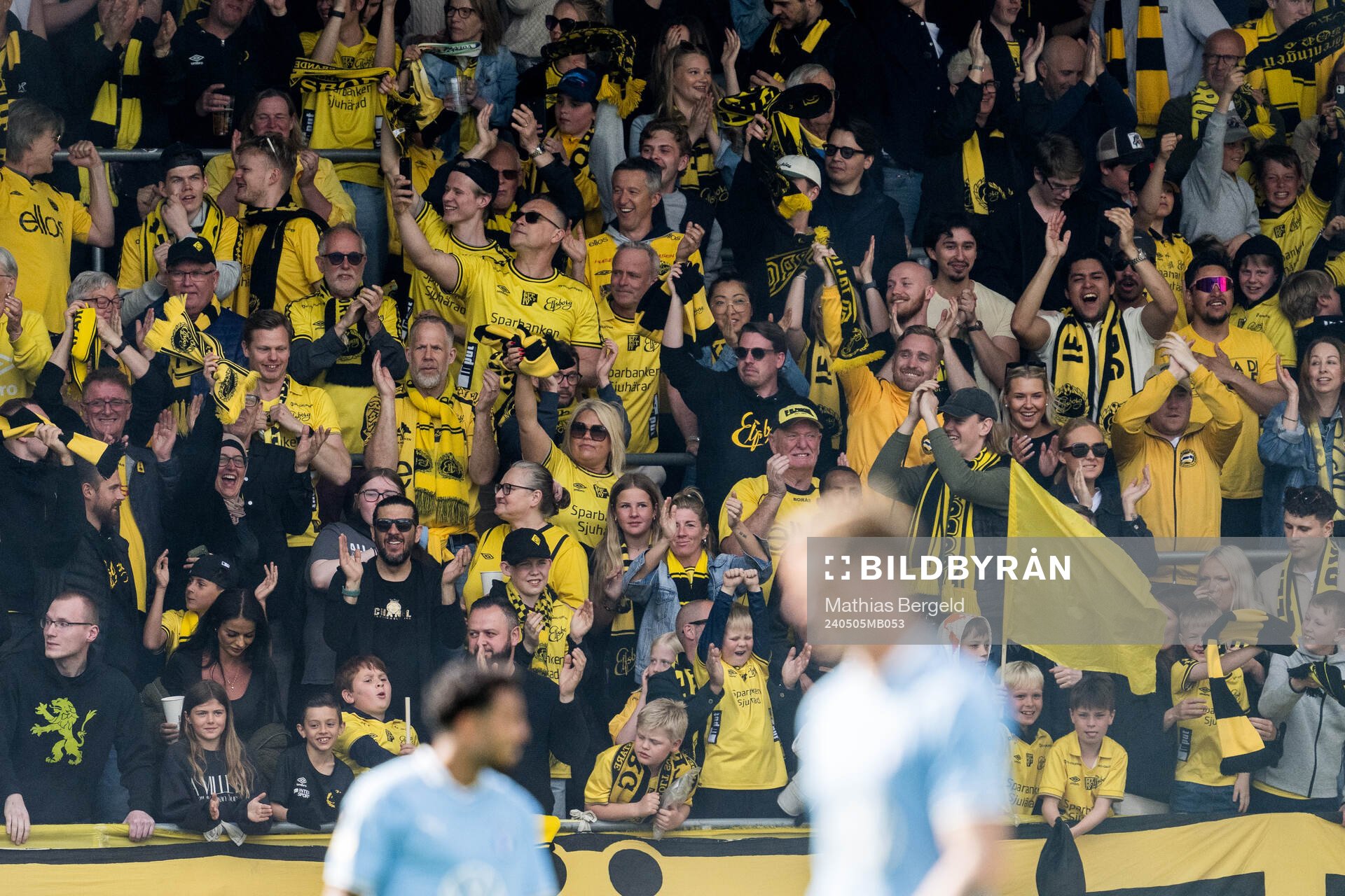 Elfsborgs supportrar jublar