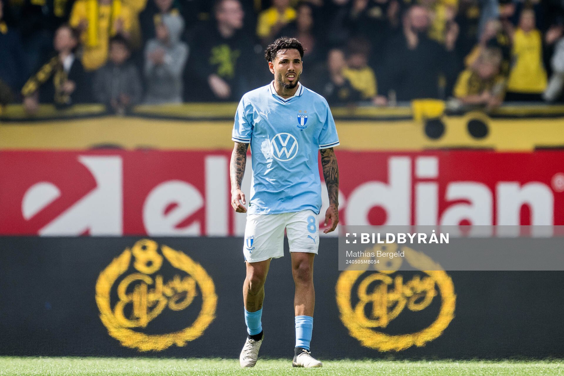 Malmö FFs Sergio Pena deppar