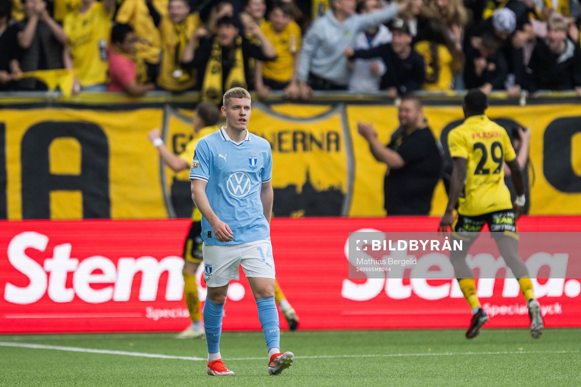 Malmö FFs Sebastian Jörgensen  deppar