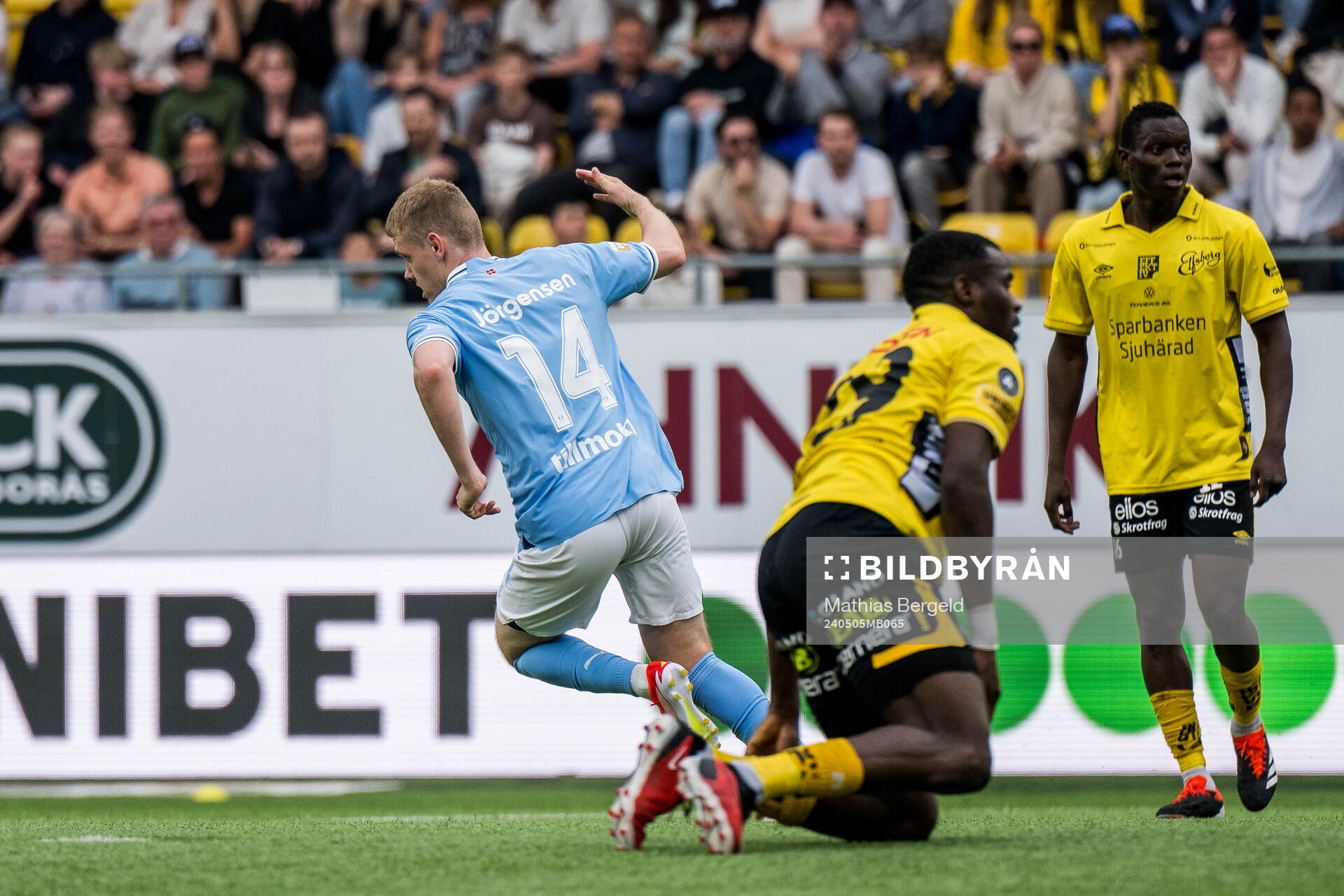 Malmö FFs Sebastian Jörgensen  jublar