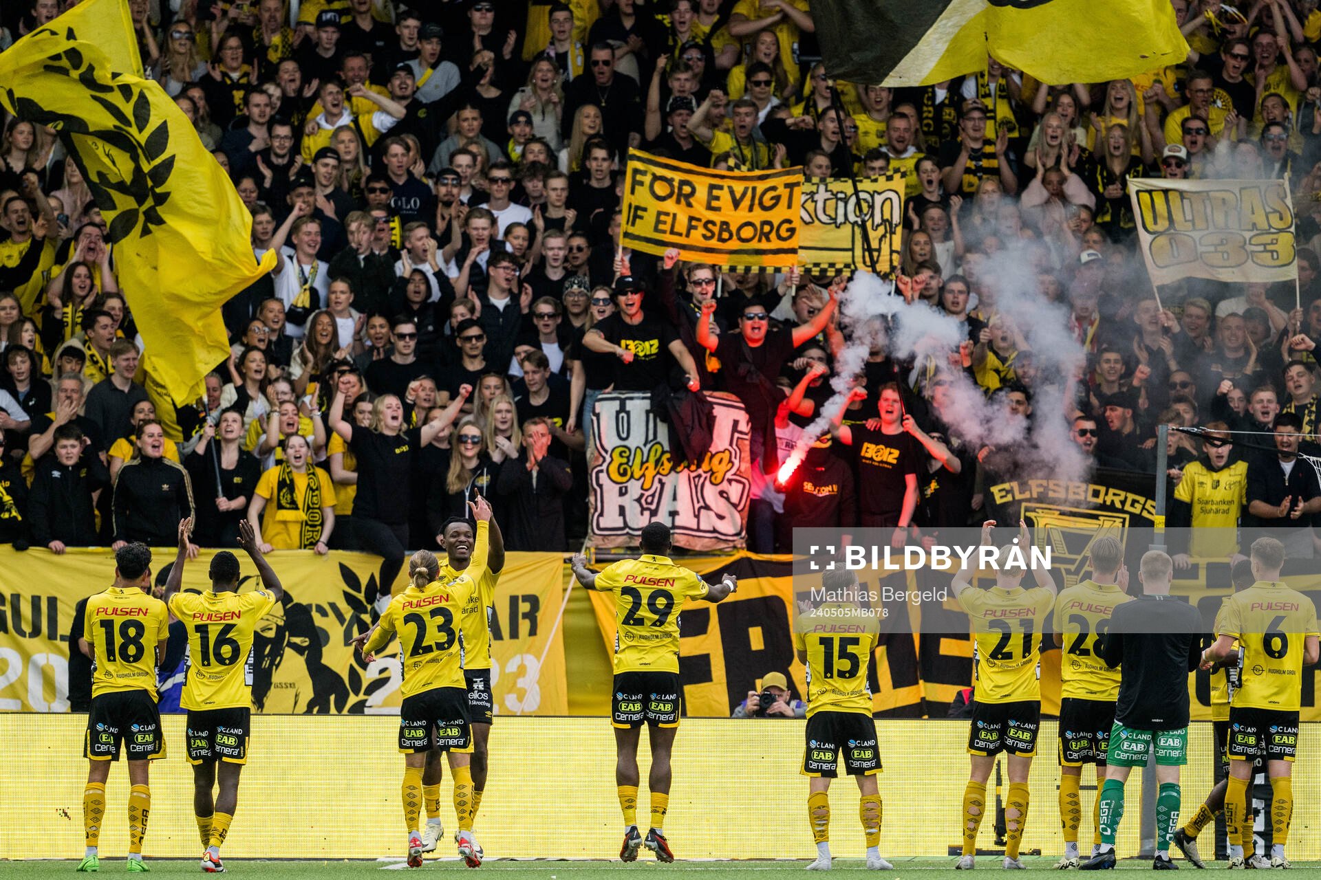 Elfsborgs spelare jublar
