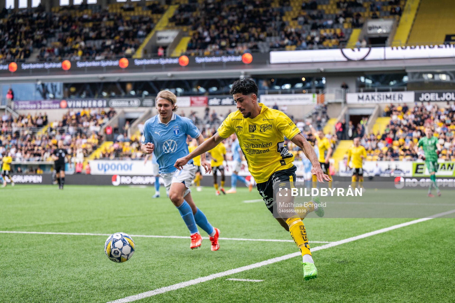 Malmö FFs Sebastian Nanasi och Elfsborgs Ahmed Qasem