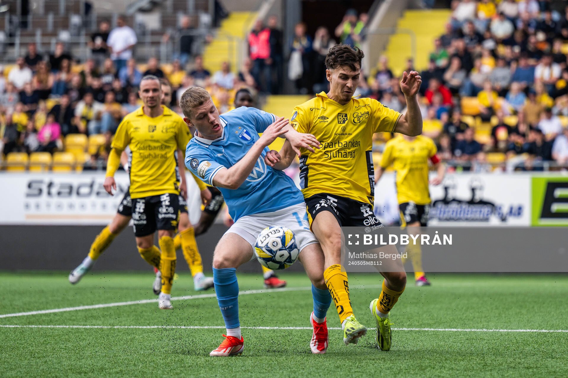 Malmö FFs Sebastian Jörgensen och Elfsborgs Camil Jebara
