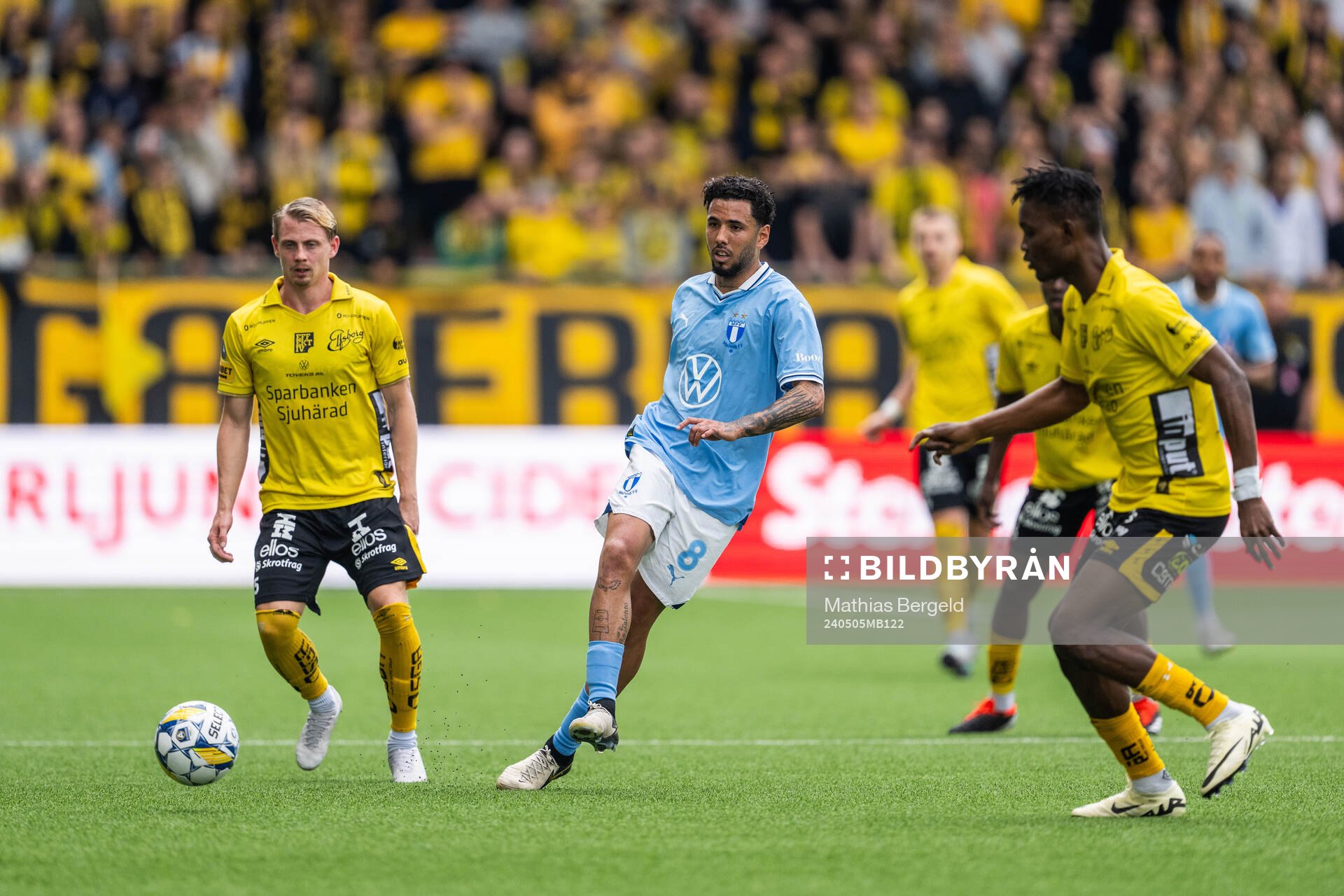 Elfsborgs Simon Hedlund och Malmö FFs Sergio Pena