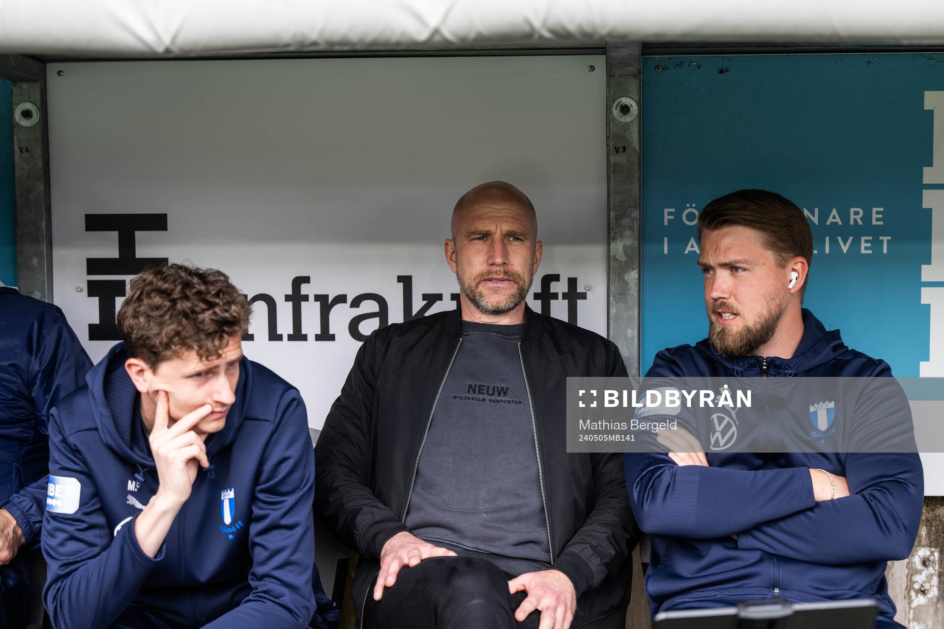 Malmö FFs tränare Henrik Rydström och assisterande