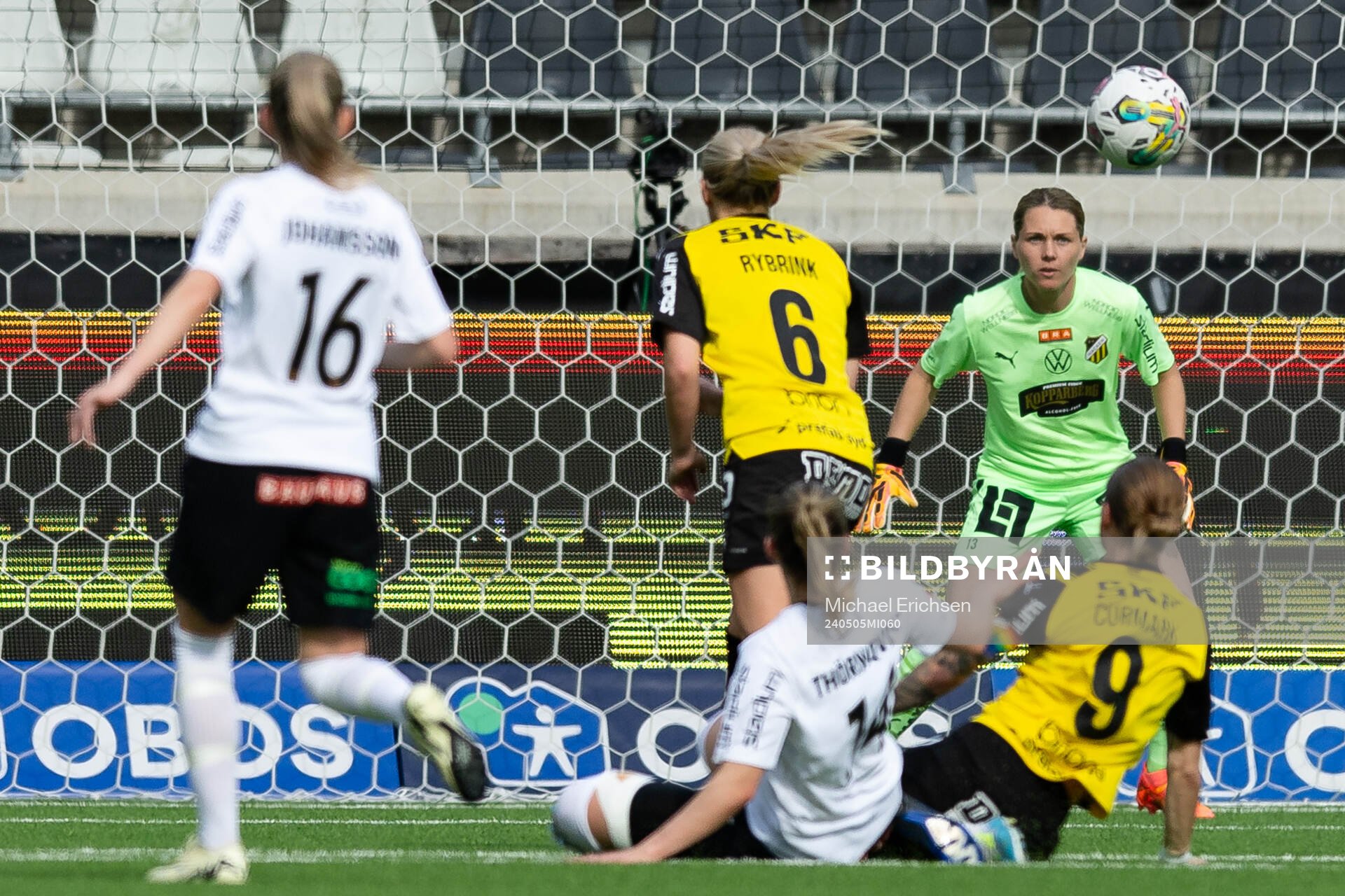 Häckens målvakt Jennifer Falk